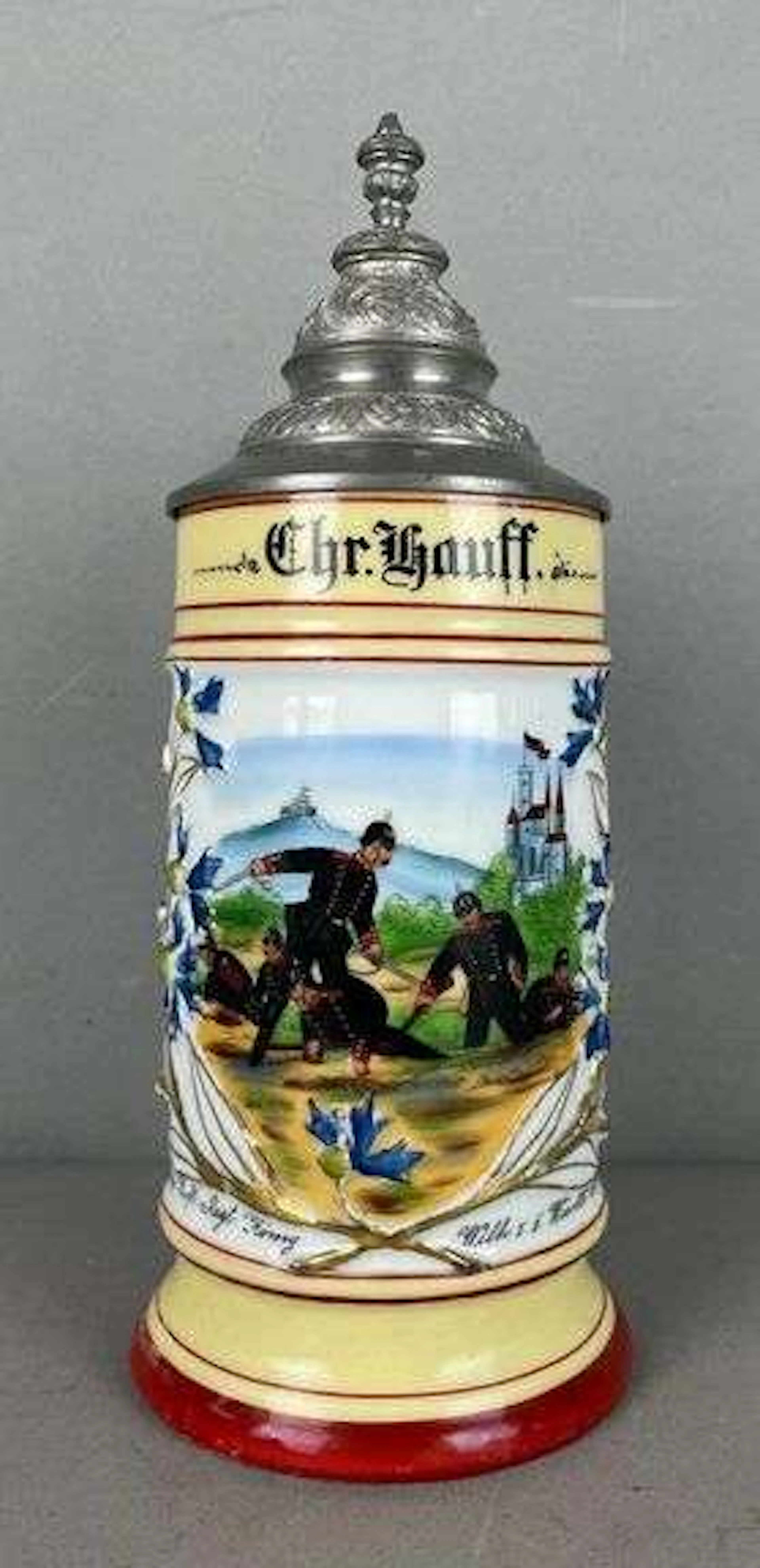 WW1 124th Wurttemberg Infantry 1/2 L Beer Stein