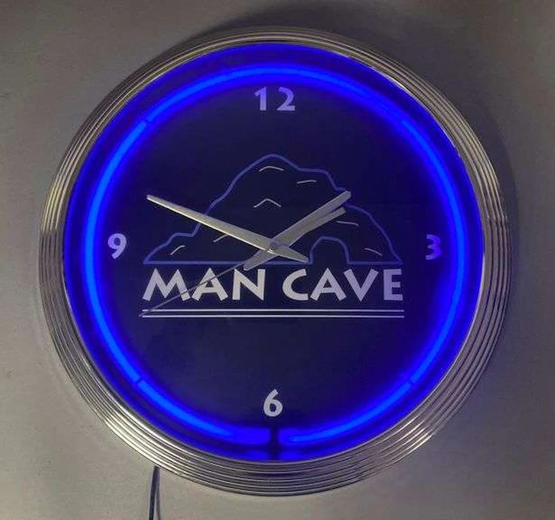 Neonetics Man Cave Neon Clock