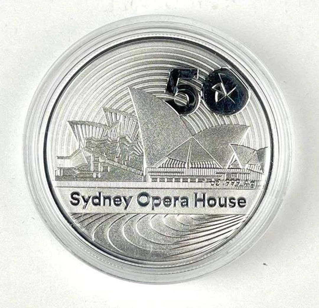 2023 Australia $1 50th Anniversary Sydney Opera House 1 oz .999 Silver Coin
