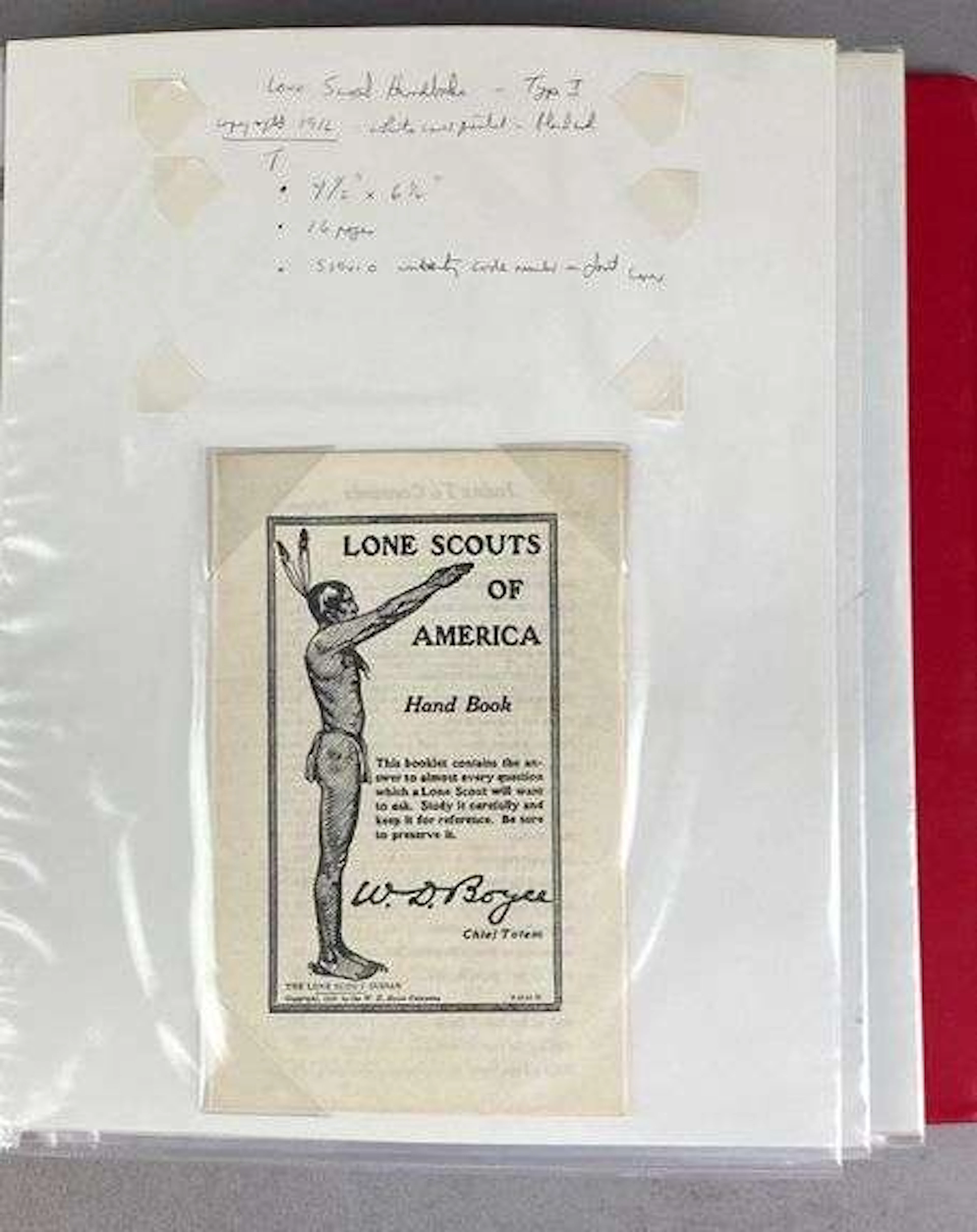 Album of Antique Lone Scouts of America Books