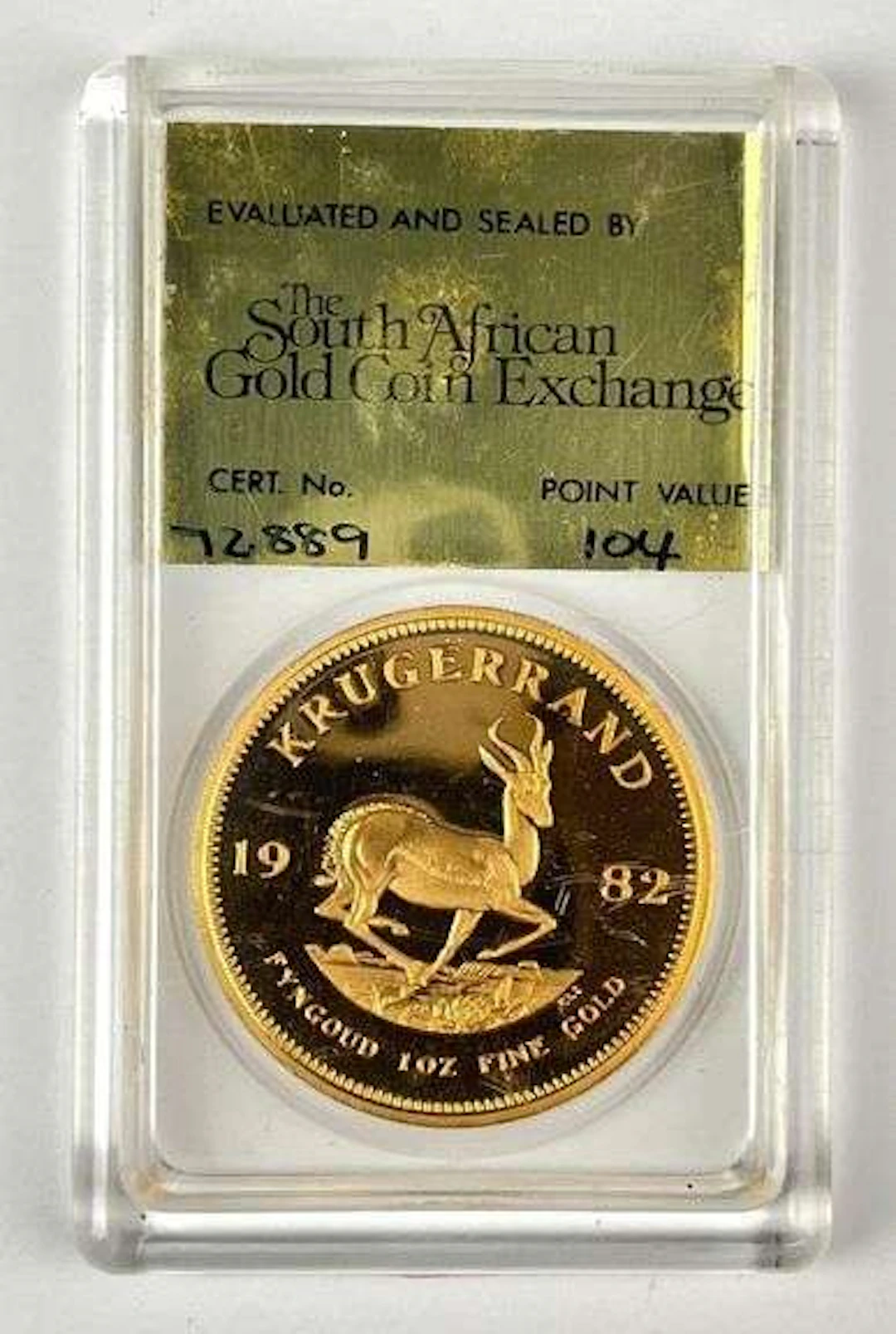 SUPER RARE PROOF!!! 1982 South African Krugerrand 1 oz Fine Gold Coin