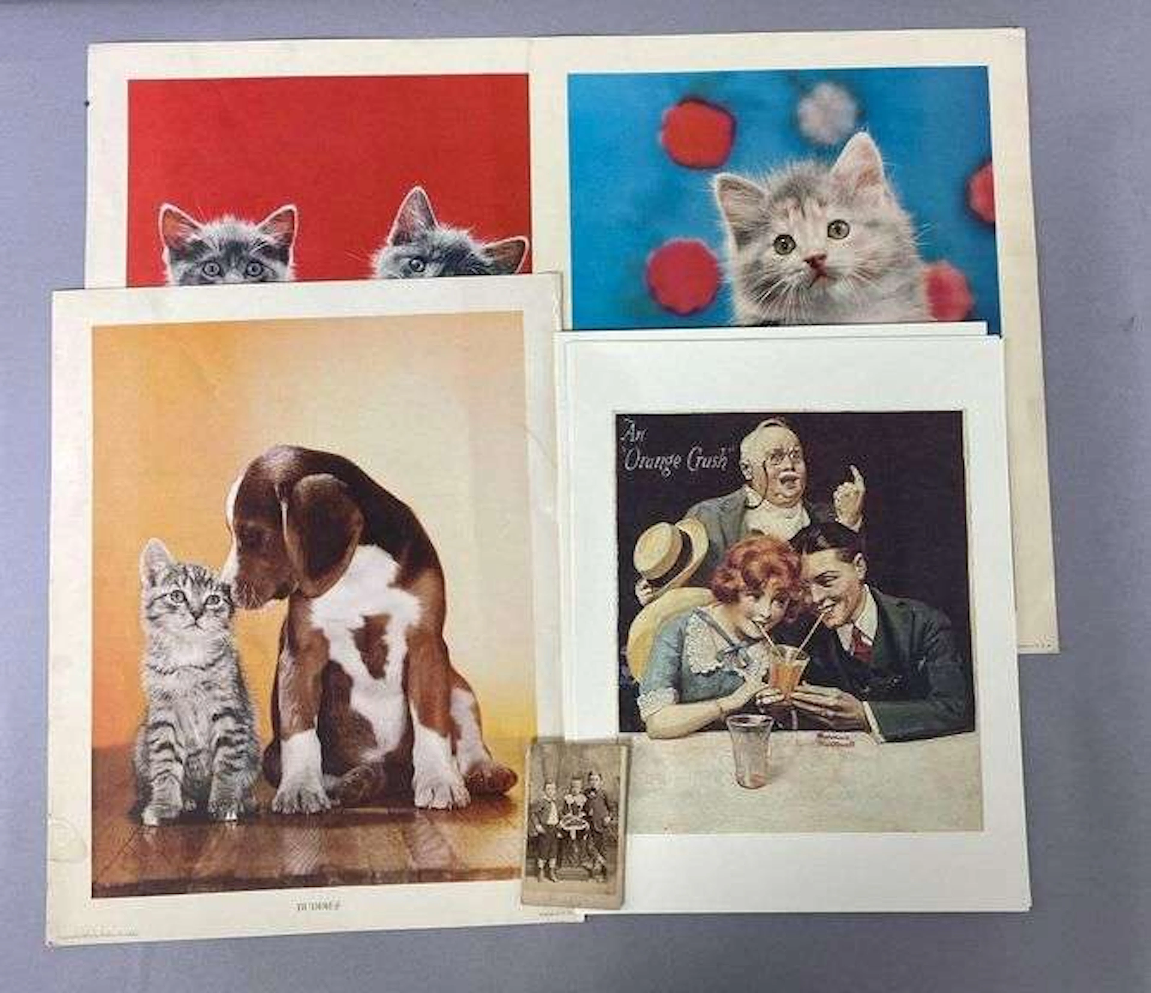 Group of 1950’s Kitty Prints and More