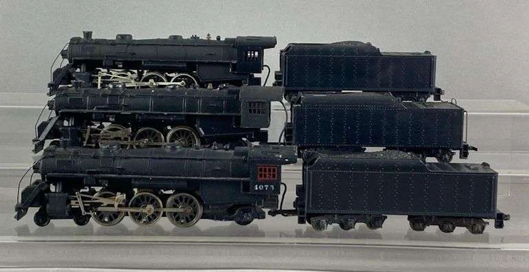 Group of 3 HO Scale 4-6-2 Steam Locomotive with Tenders