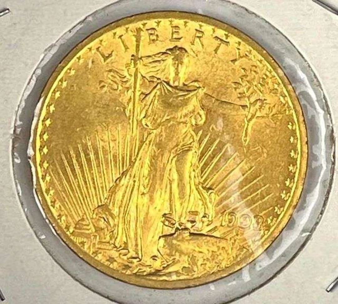 1908 US $20 St Gaudens Gold Coin