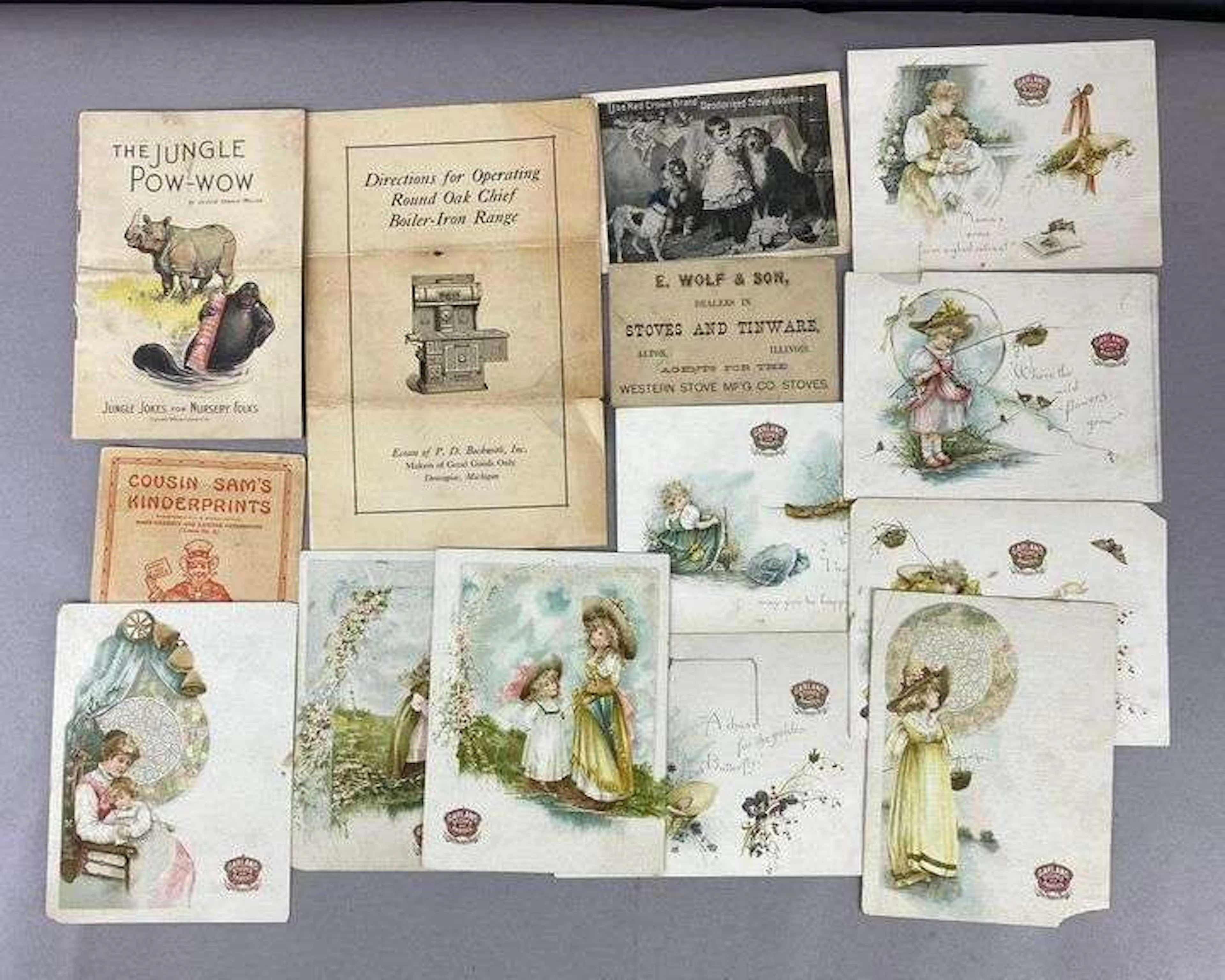 Group of 1900’s Garland Stoves and Ranges Advertising Cards and More
