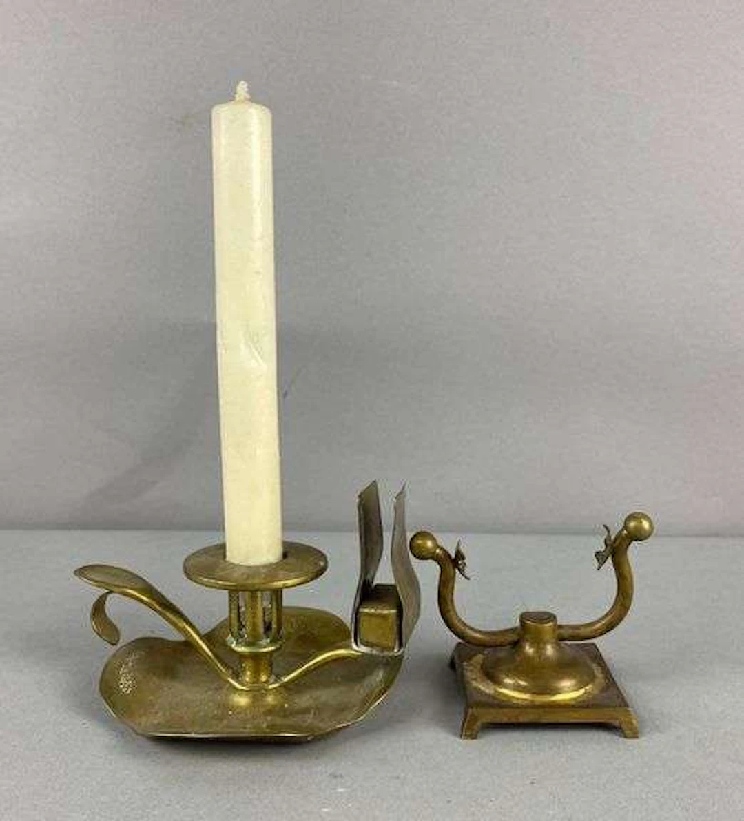 Vintage Brass Candlestick Holder and More