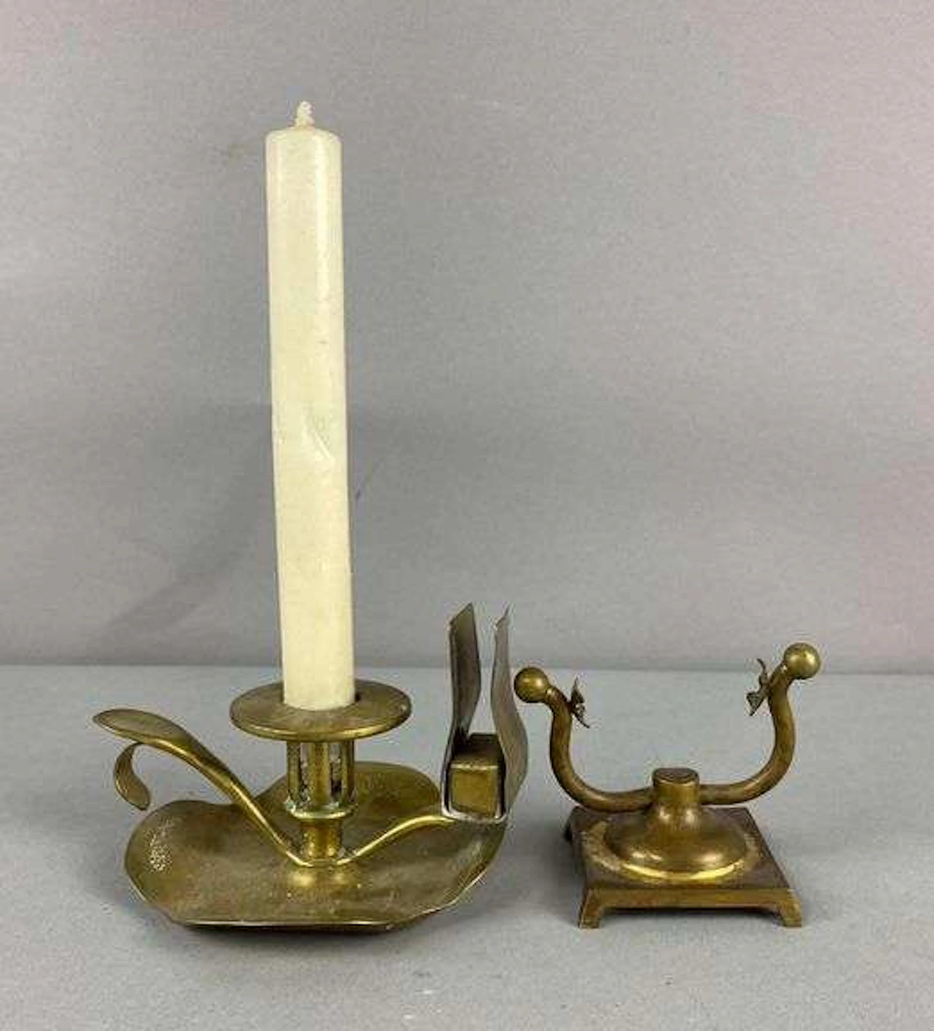 Vintage Brass Candlestick Holder and More