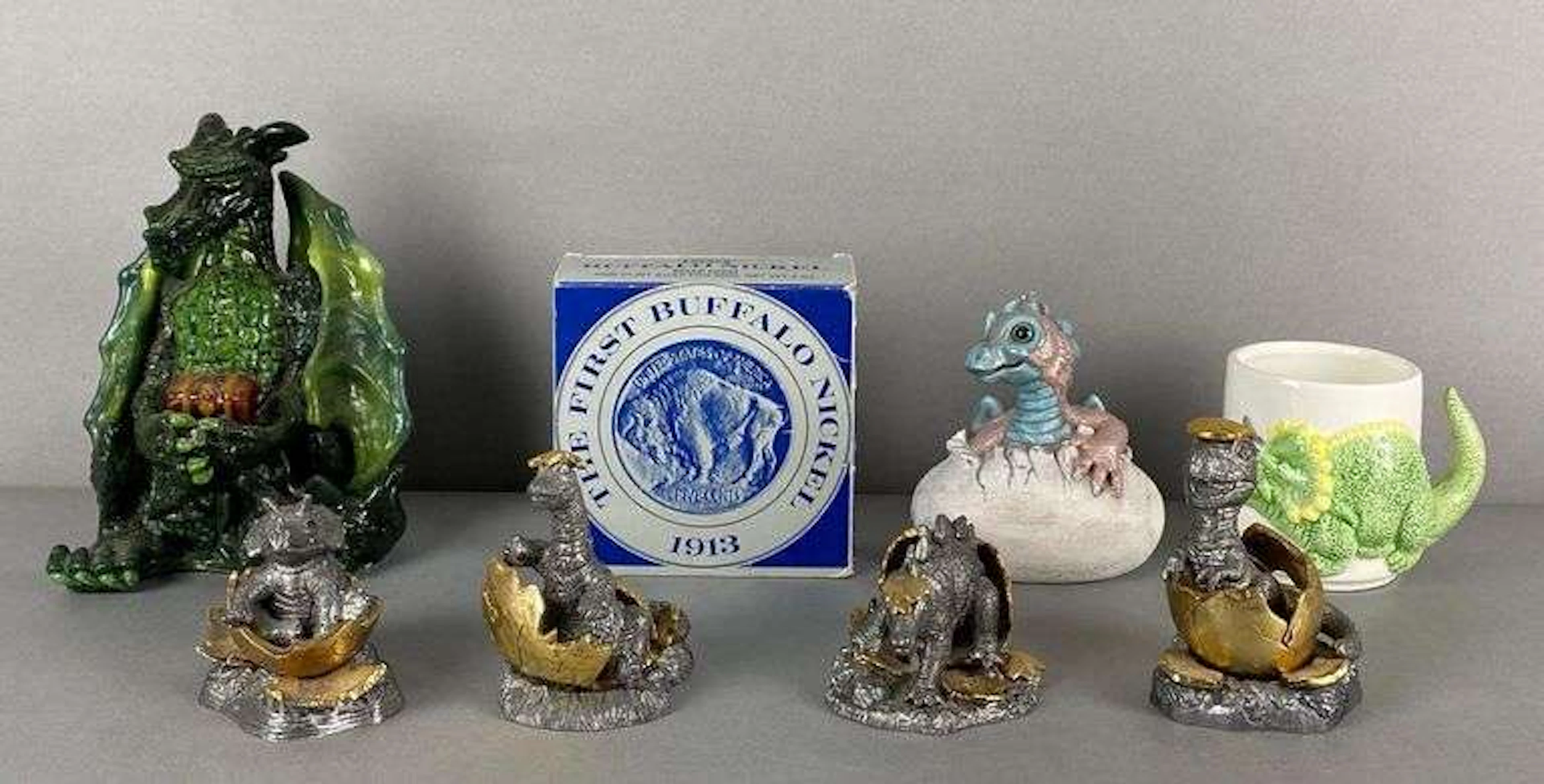 Group of Dinosaur Figurines and More
