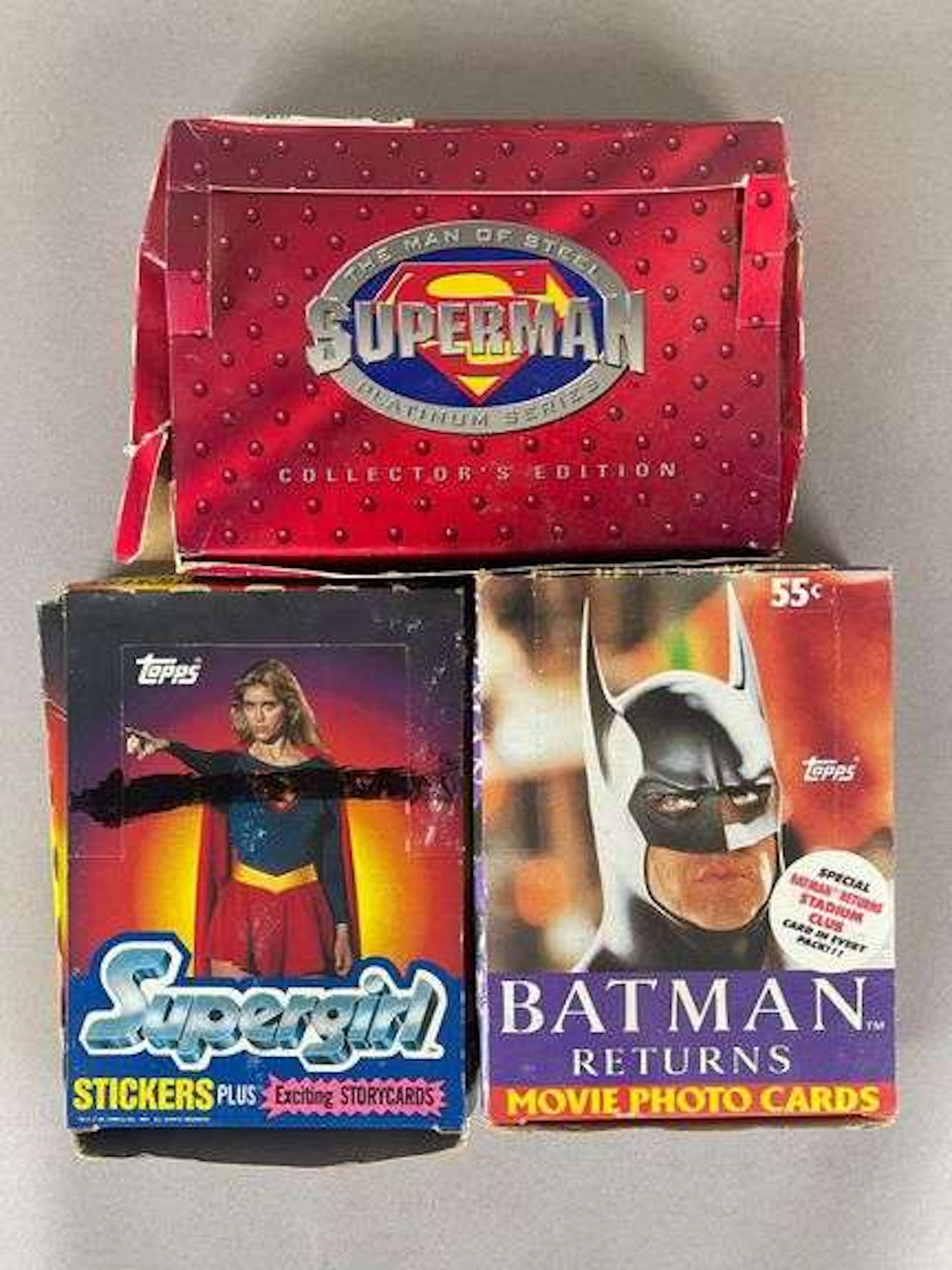 1984 - 94 Topps and Skybox Supergirl, Superman Platinum, and Batman