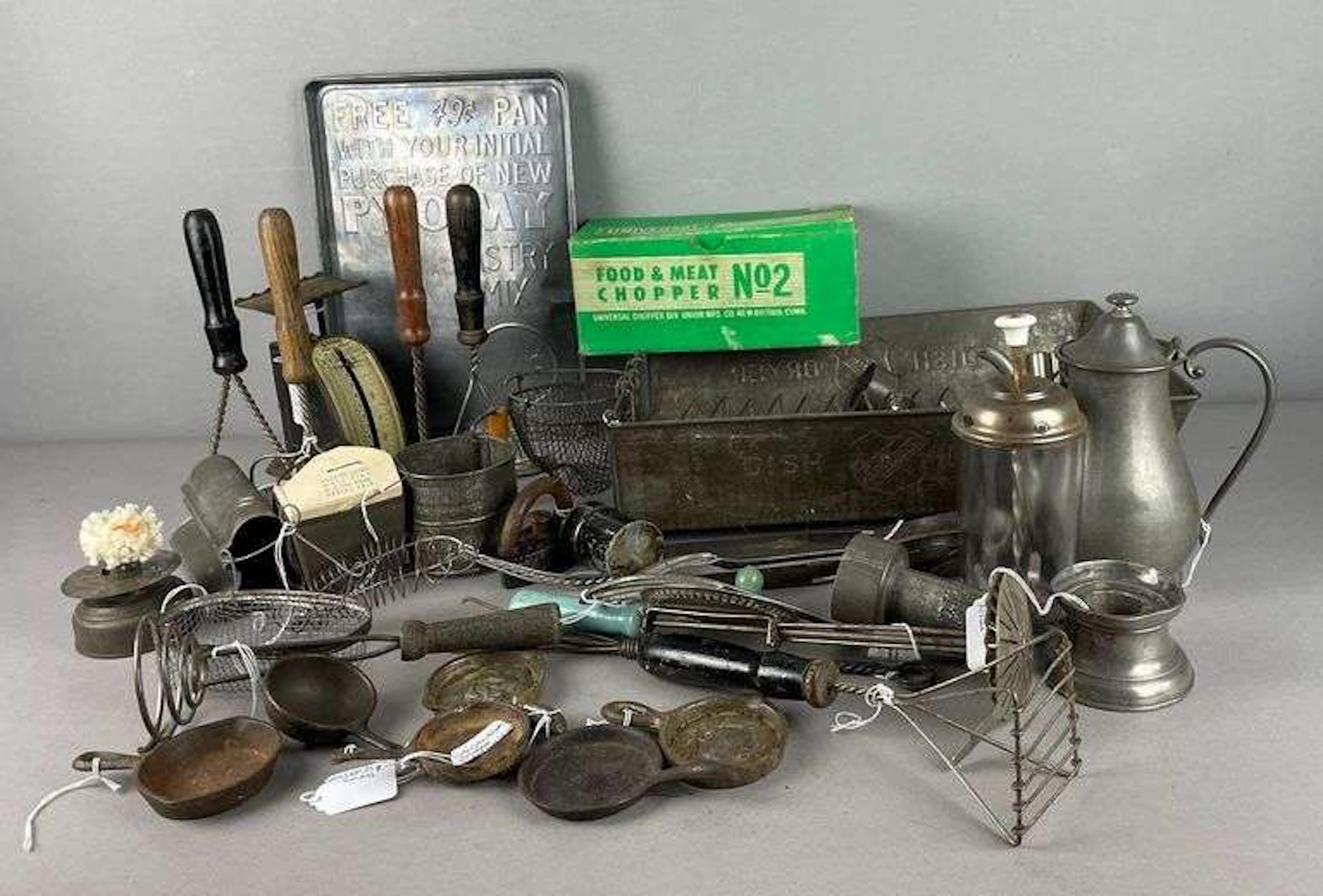 Group of Vintage Metal Cooking Utensils