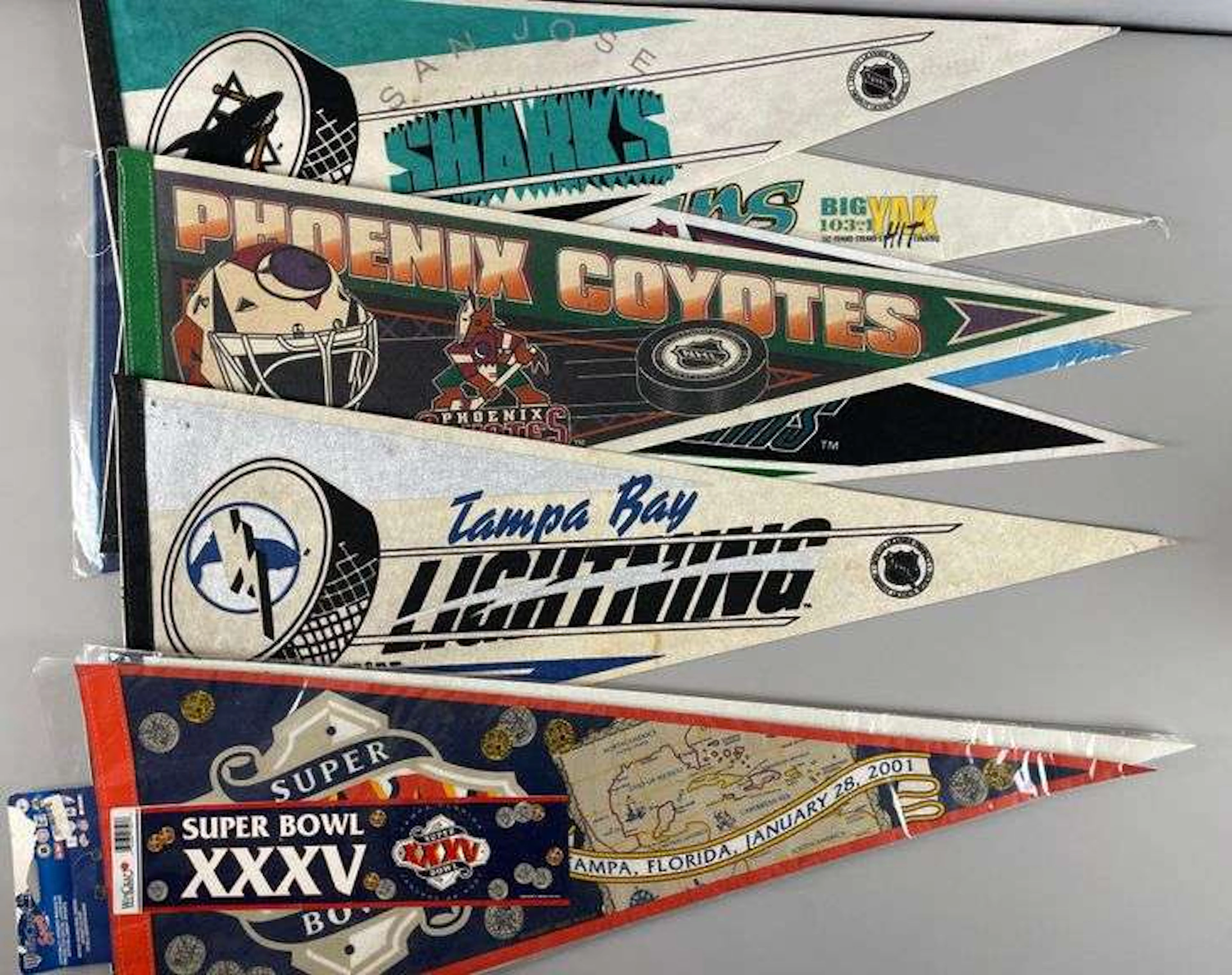 Group of Team Pennants