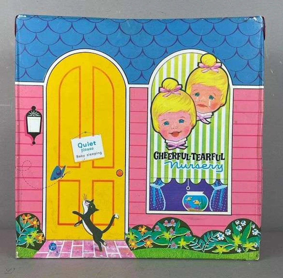 1965 Hasbro Cheerful-Tearful Nursery Playset
