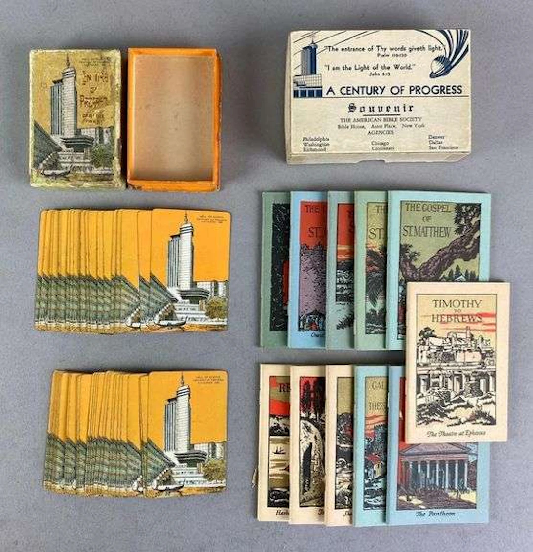 Group of 2 1933 Chicago Worlds Fair Souvenir Items