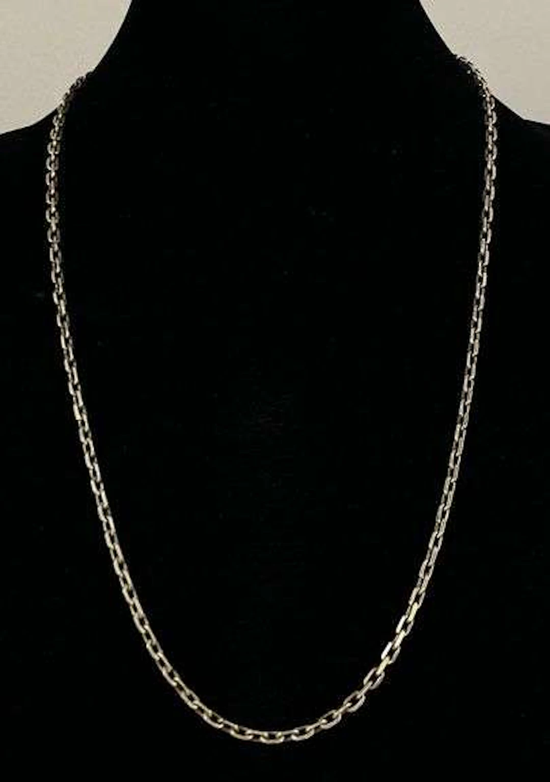 Signed Sterling Silver Chain Link Necklace