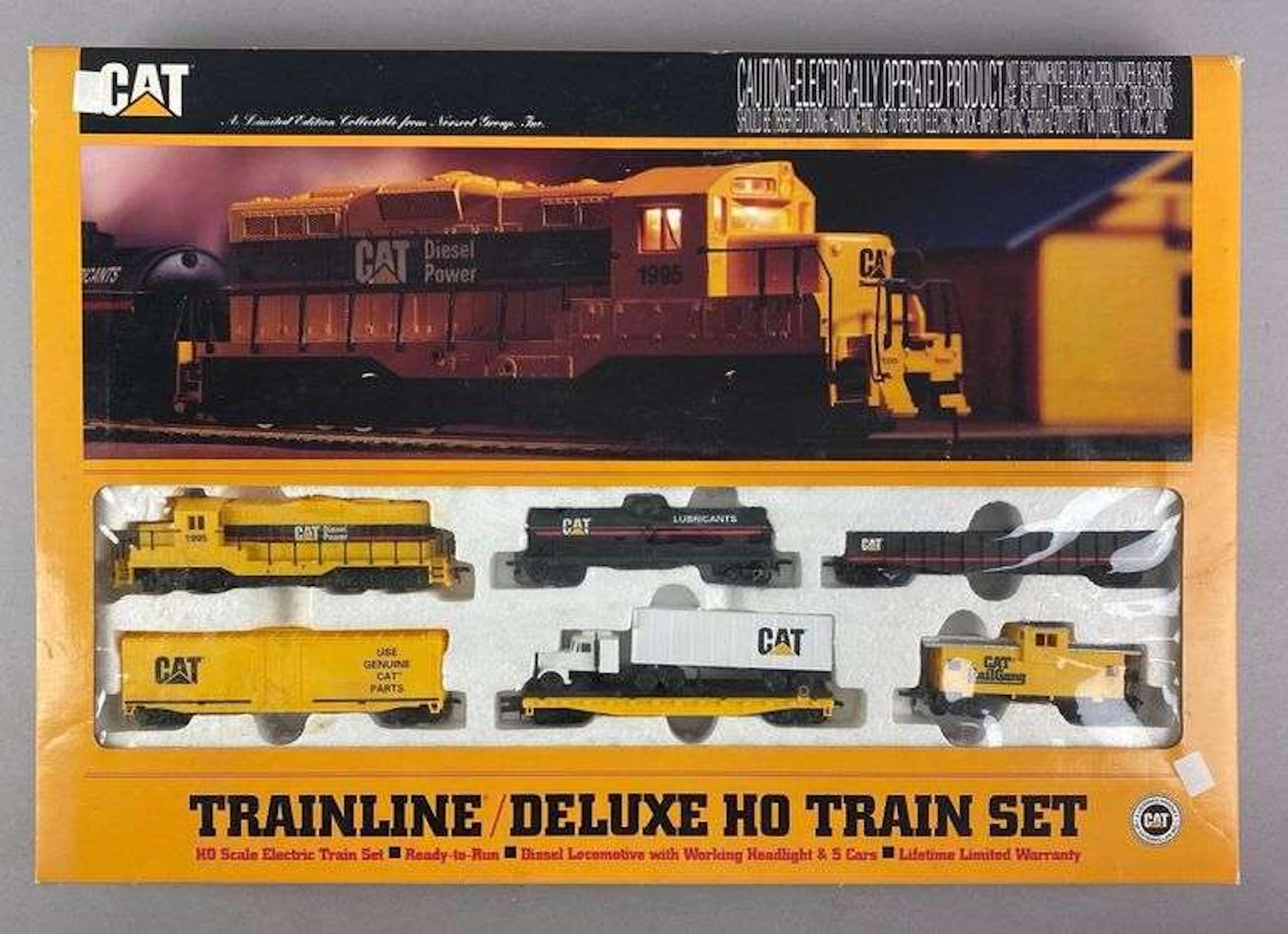 Walthers HO Scale CAT Deluxe Train Set
