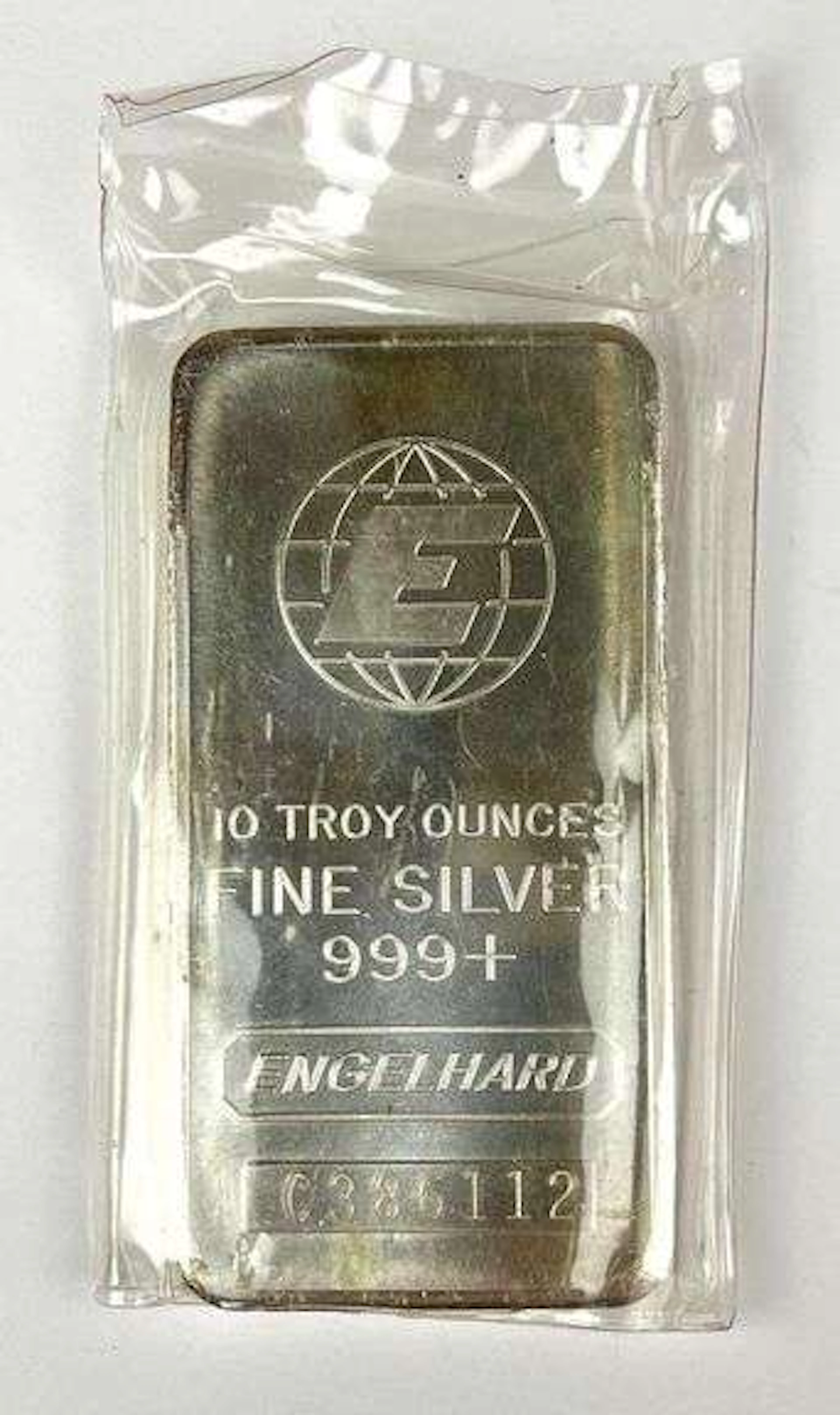 Engelhard 10 oz 999 Fine Silver Ingot/ Bar