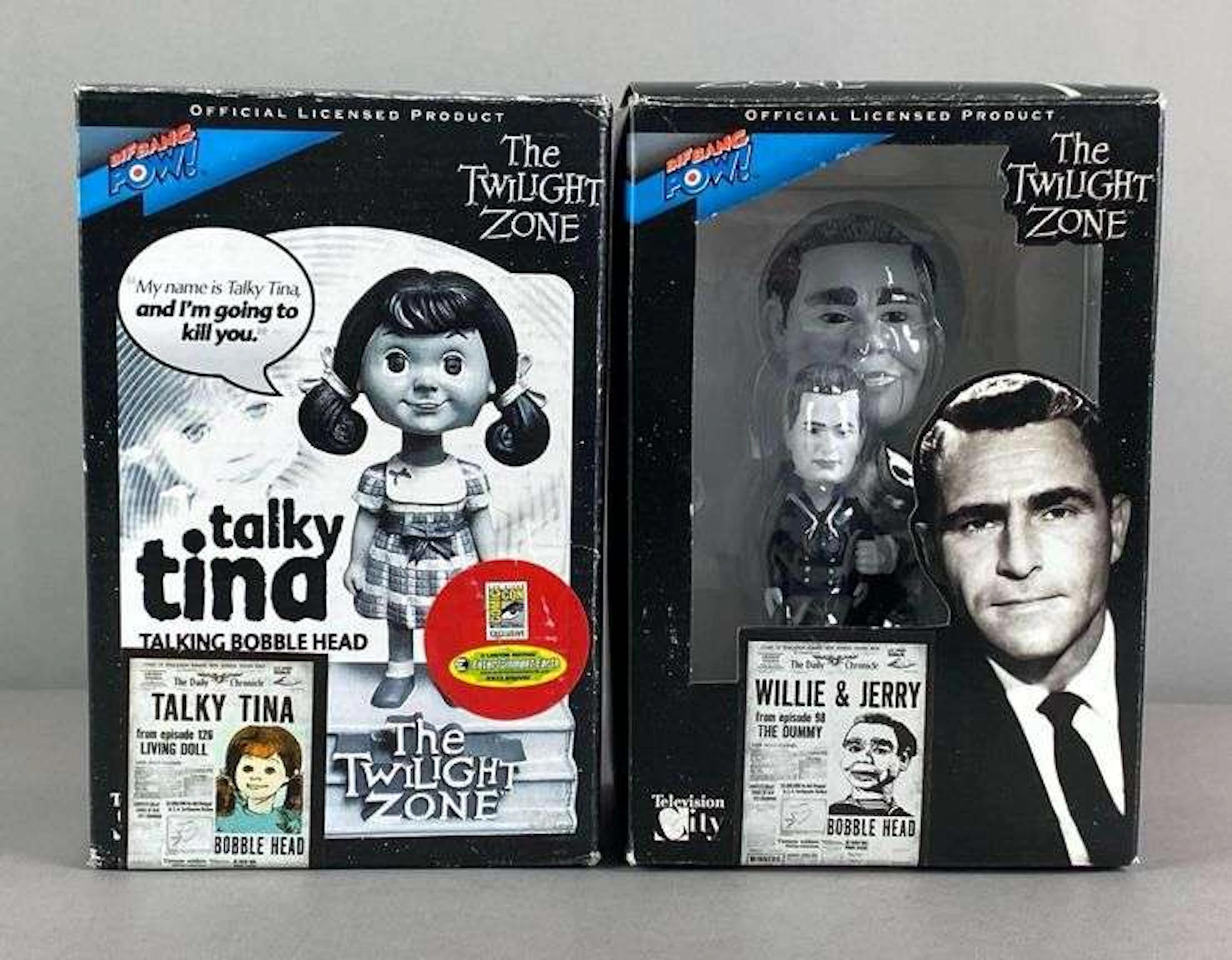 Group of 2 The Twilight Zone Bobbleheads