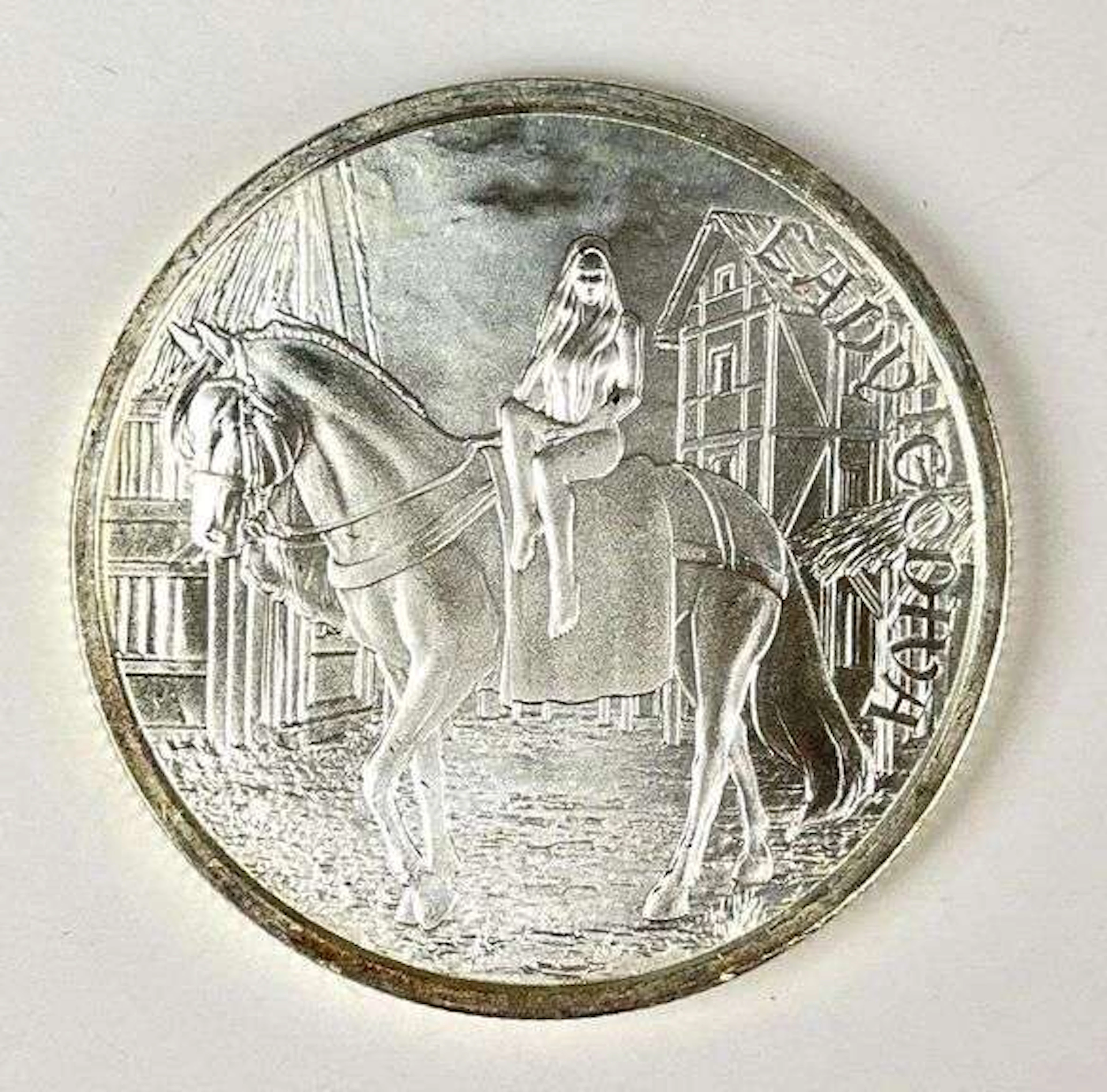 Medieval Legends Lady Godiva 1 oz .999 Fine Silver Round