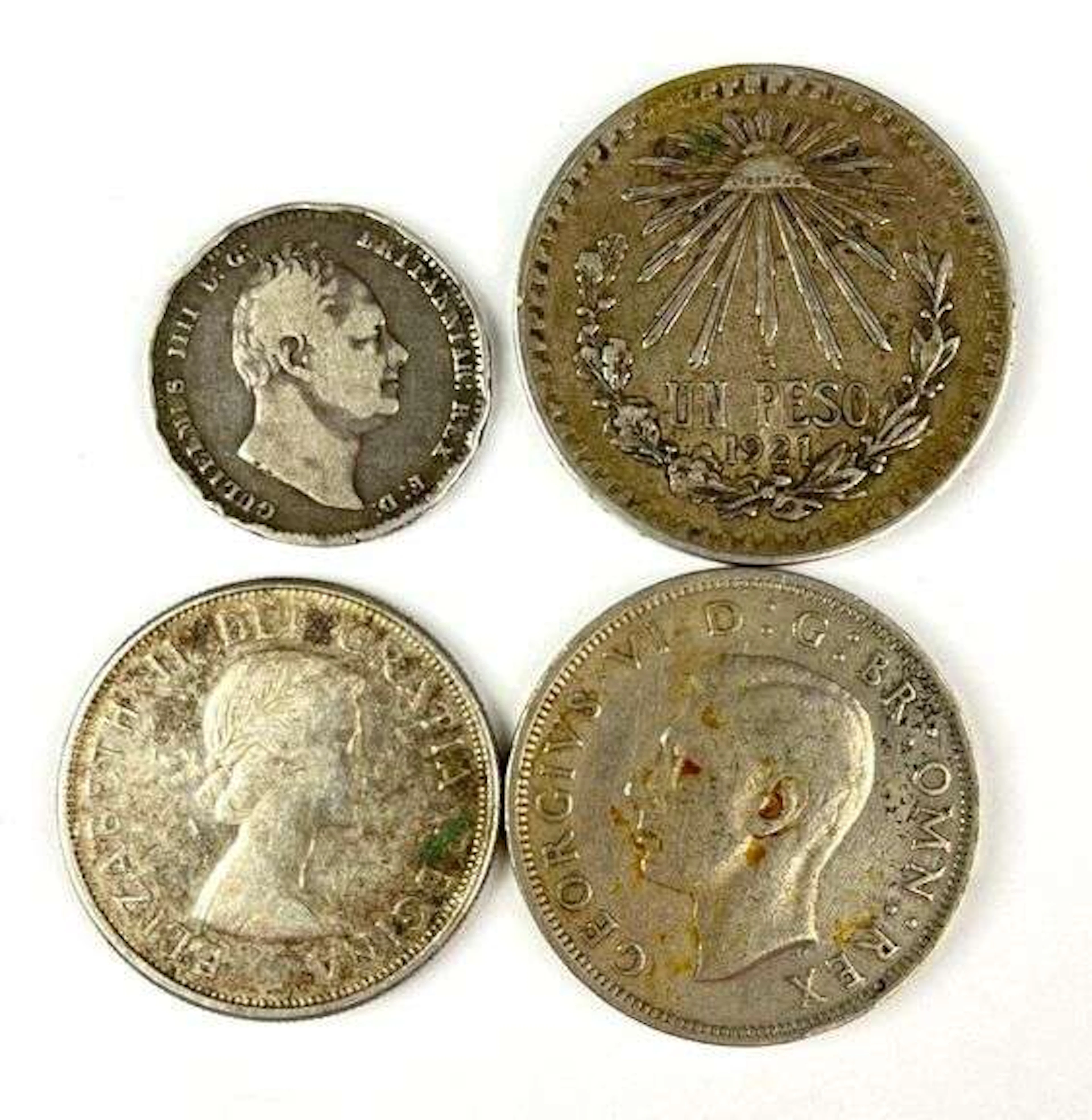 Group of 4 Foreign Coins