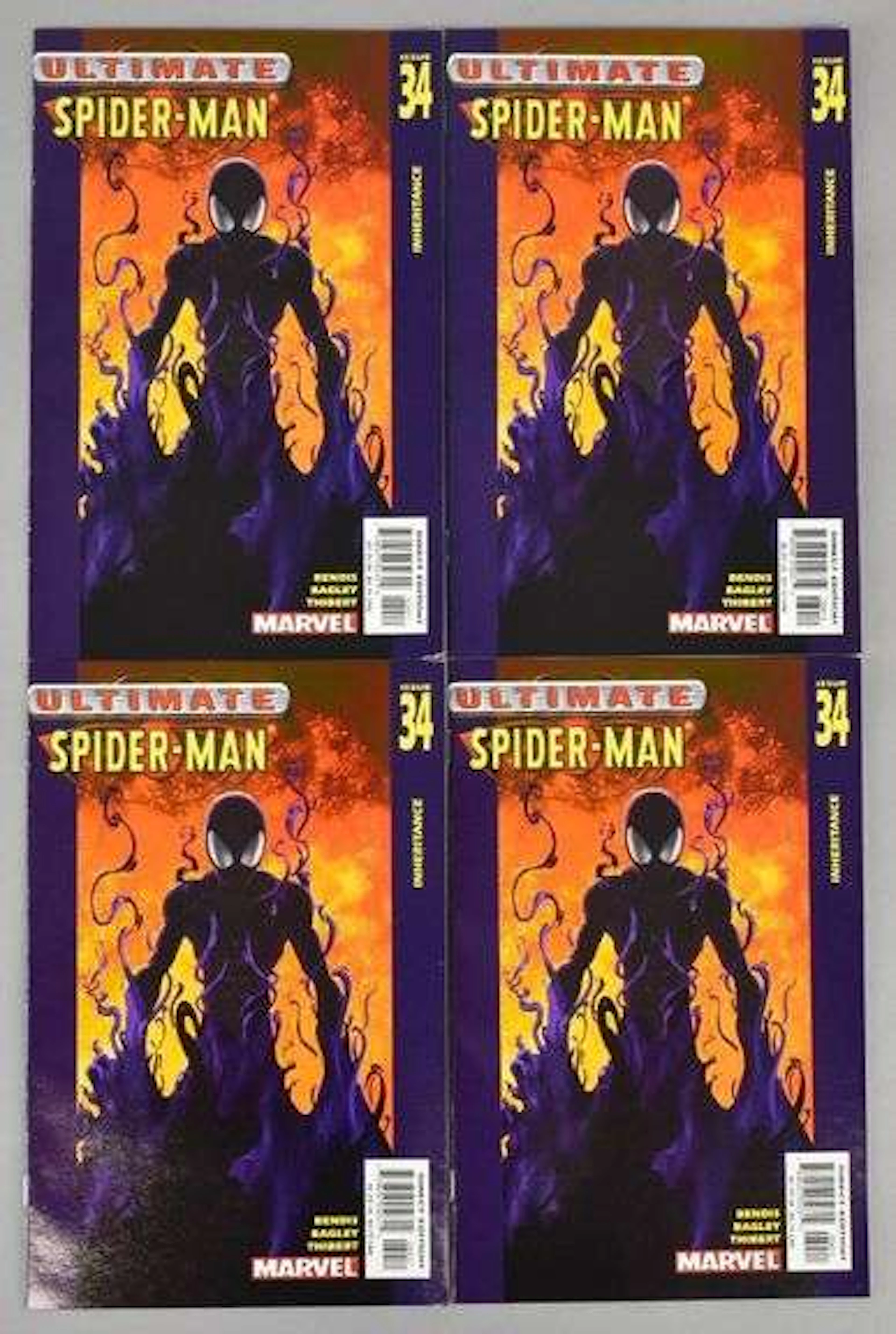 Group of 4 Marvel Comics Ultimate Spider-Man No. 34 Comic Books