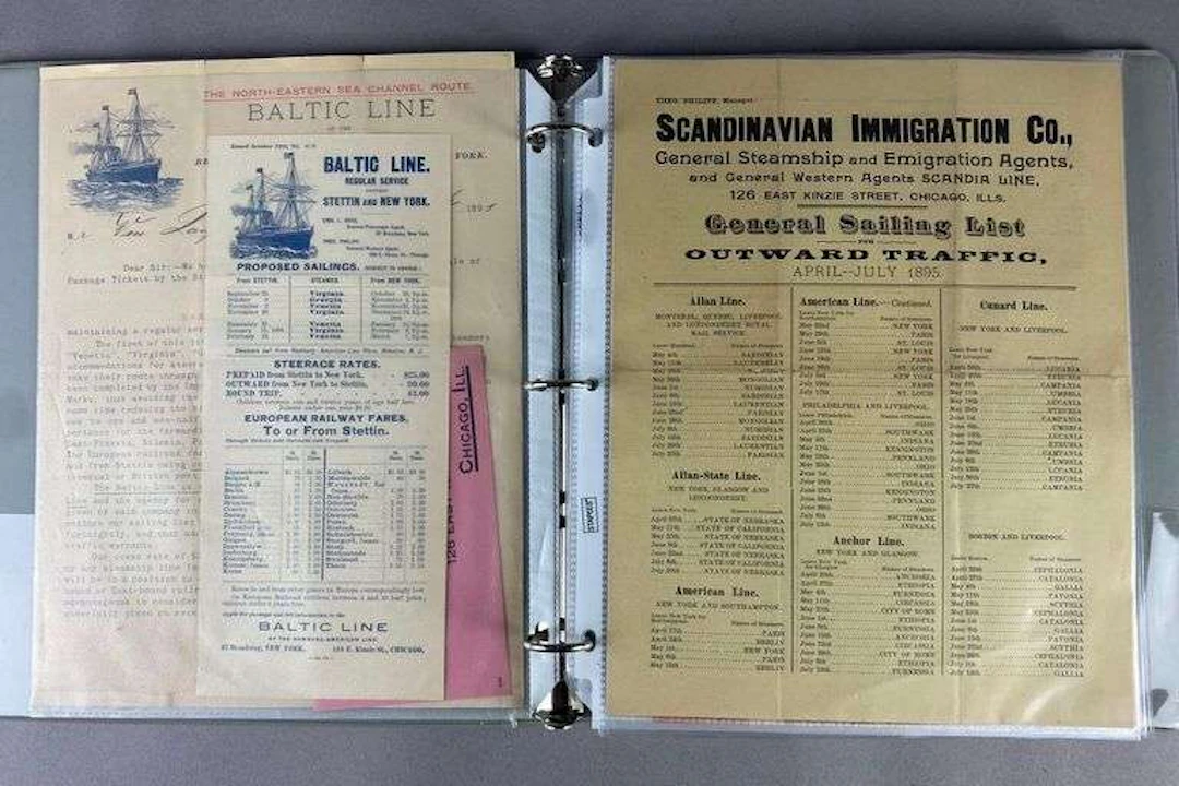 Group of Sailing Lines Travel Booklets and More
