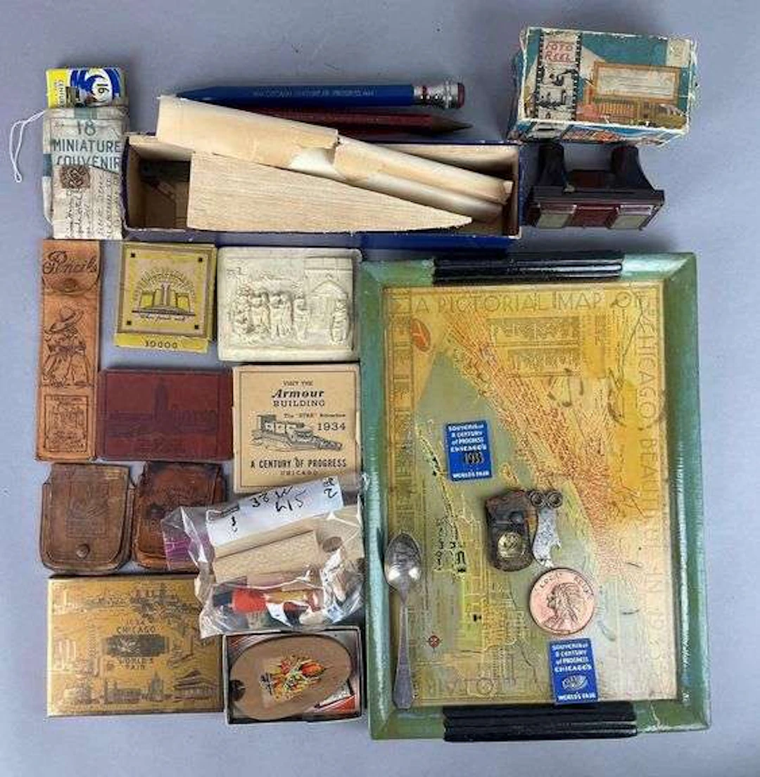 Group of 1933/34 Chicago Worlds Fair Souvenirs