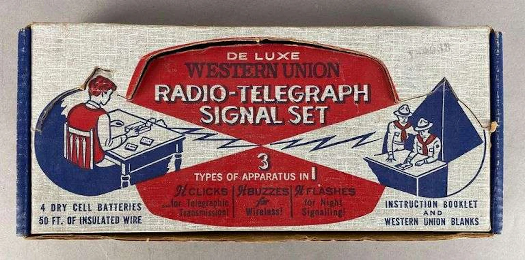Vintage Deluxe Western Union Radio-Telegraph Signal Set