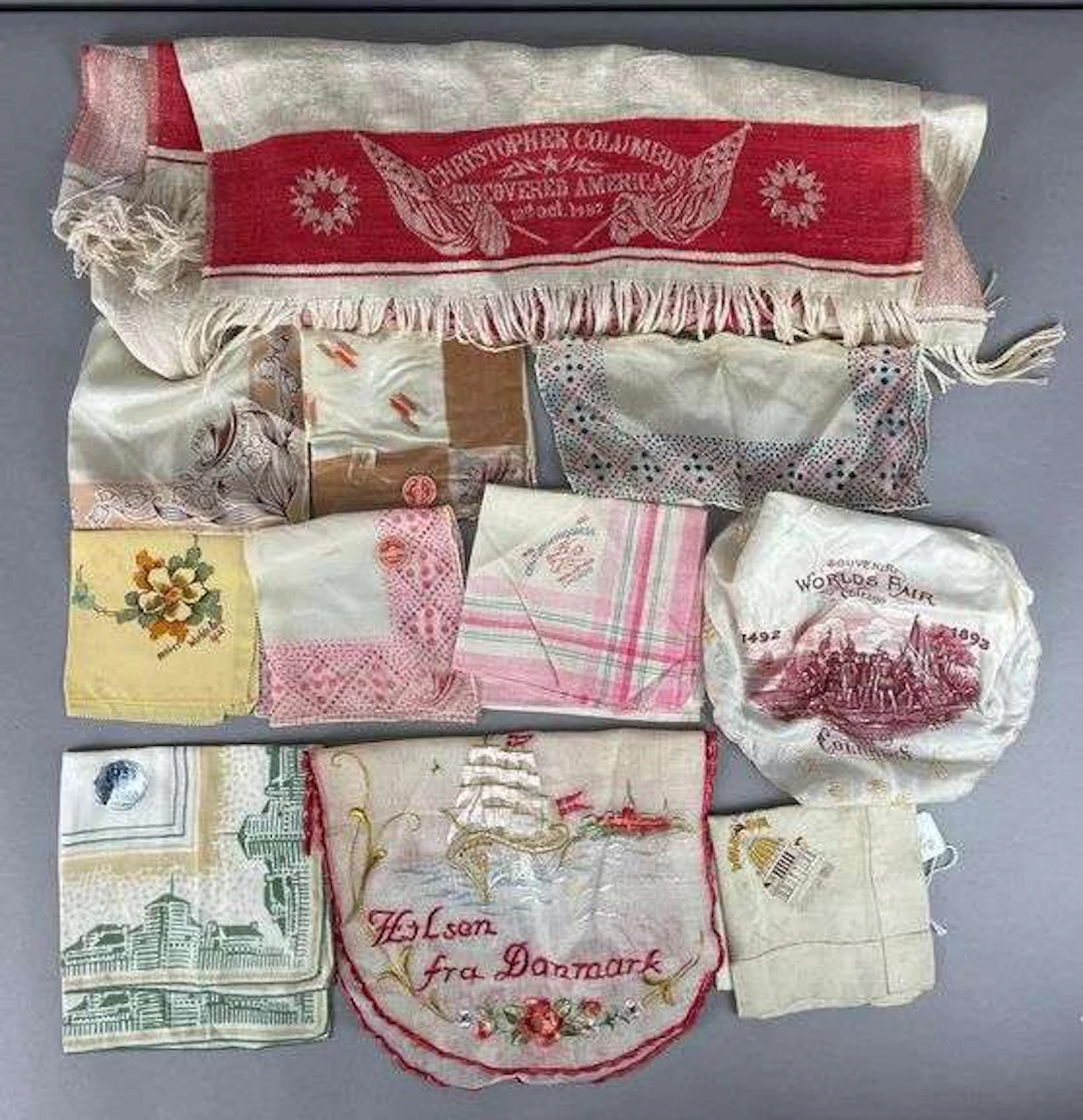Group of 1933 Chicago Worlds Fair Handkerchiefs