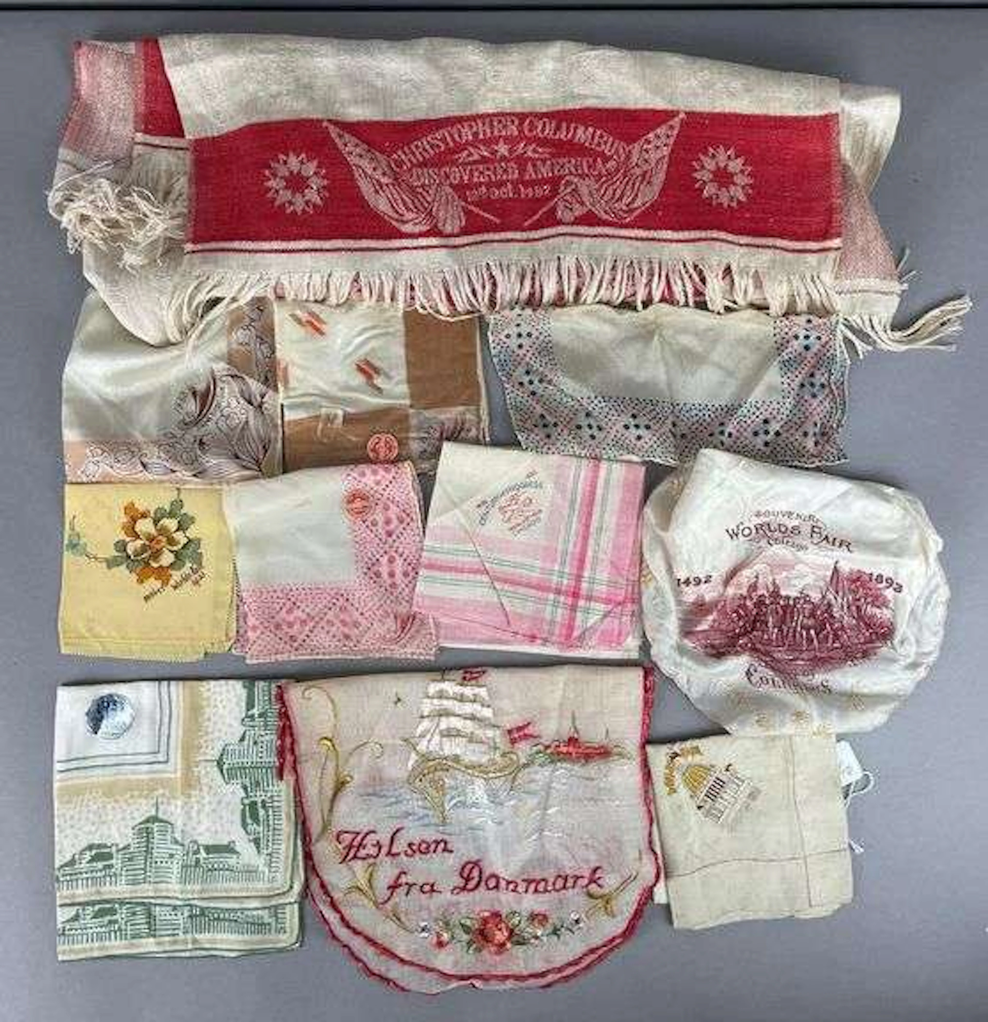 Group of 1933 Chicago Worlds Fair Handkerchiefs