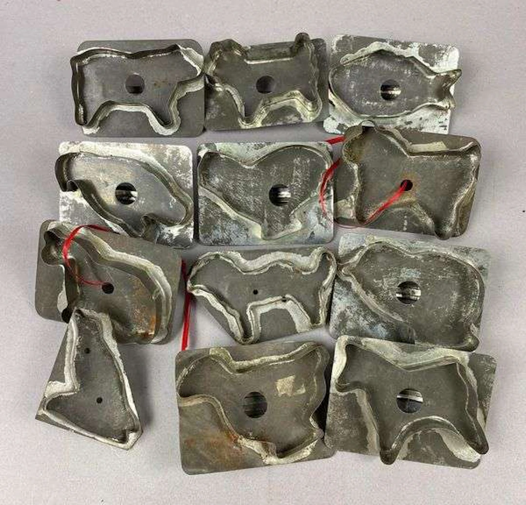 Group of Antique Tin Animals-Shaped Cookie Cutters