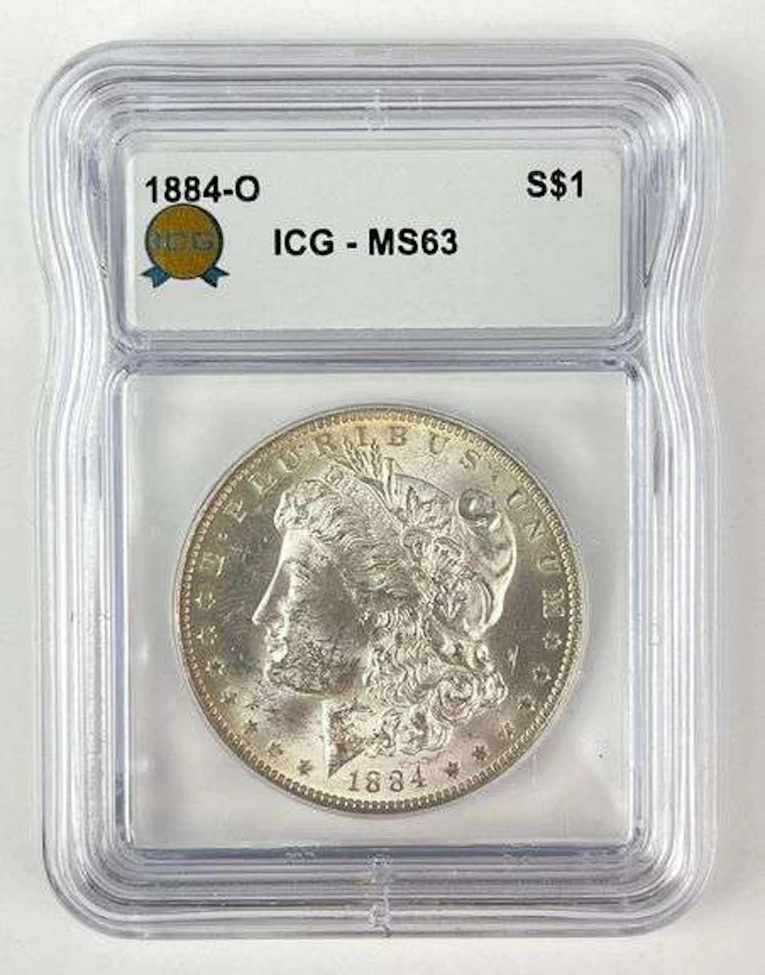 1884 O US Morgan Silver Dollar ICG MS63