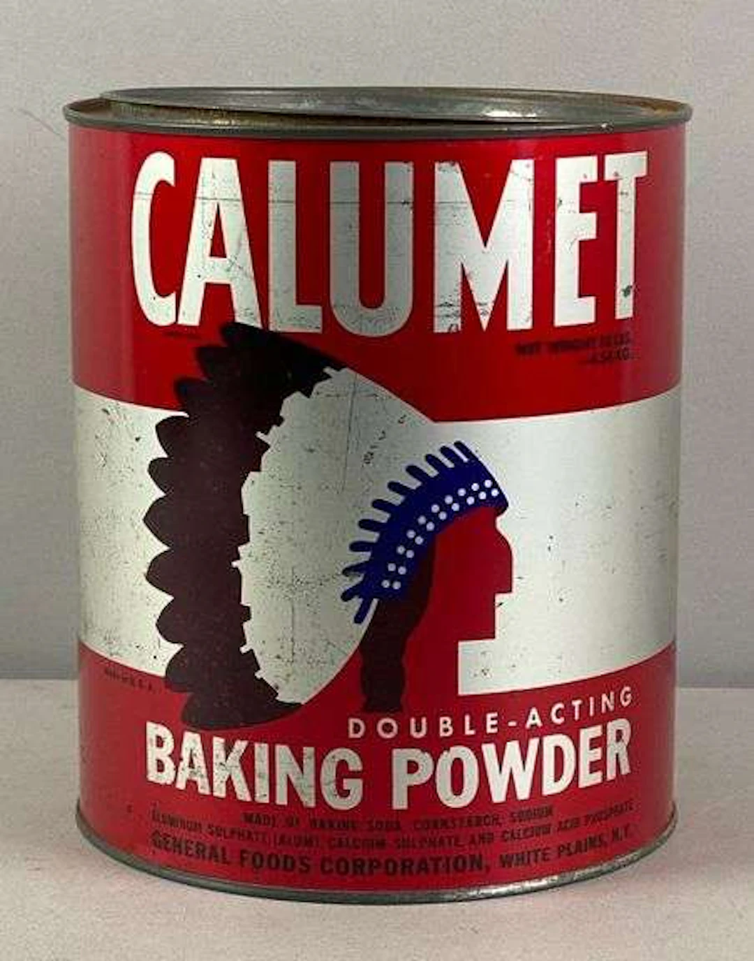 Vintage Calumet Baking Powder 10 Gallon Tin Advertising Can