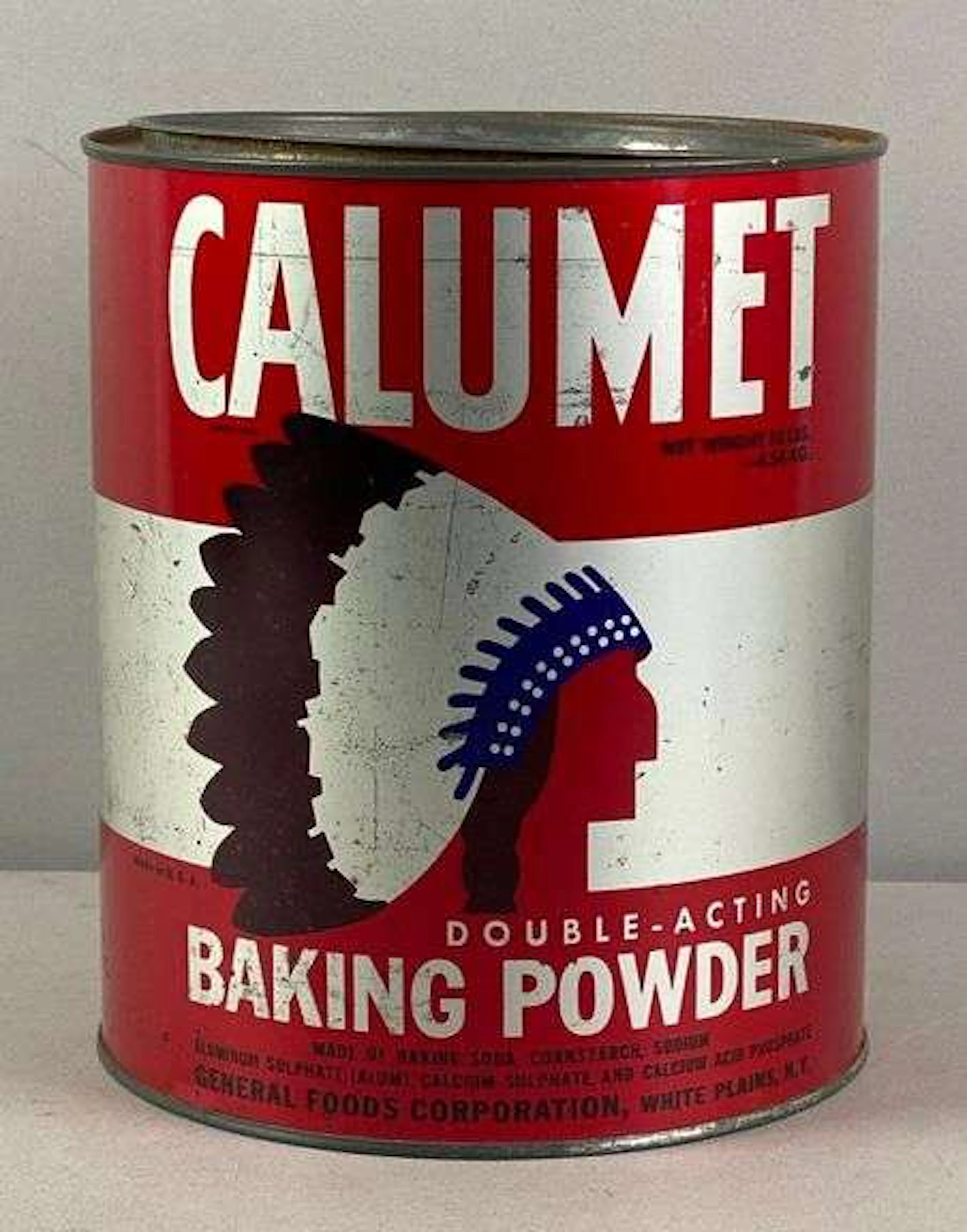 Vintage Calumet Baking Powder 10 Gallon Tin Advertising Can