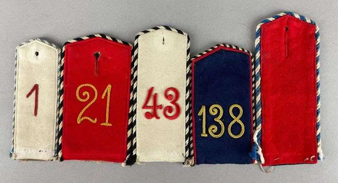 Group of Imperial German One Year Volunteer Shoulder Straps