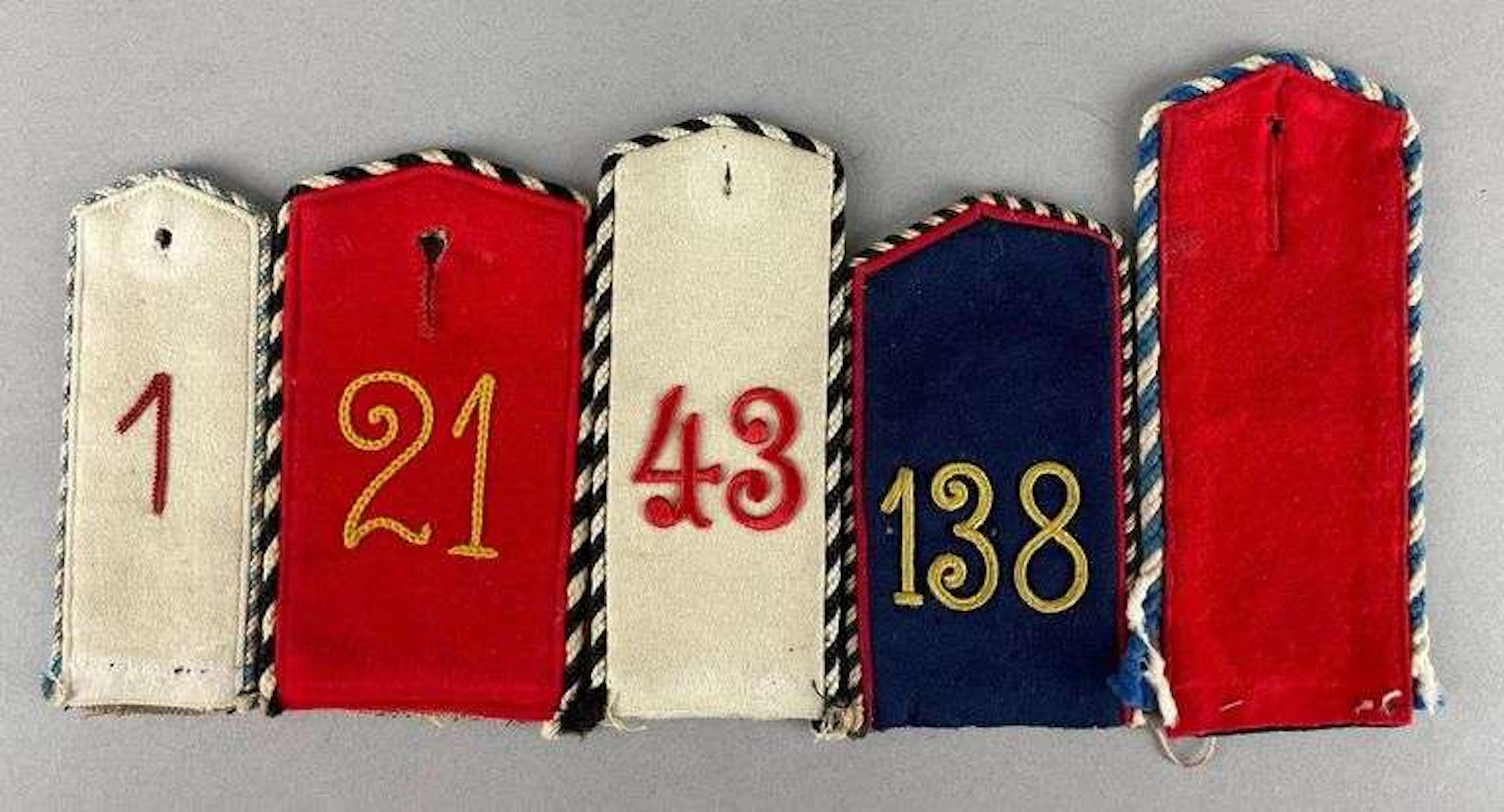 Group of Imperial German One Year Volunteer Shoulder Straps