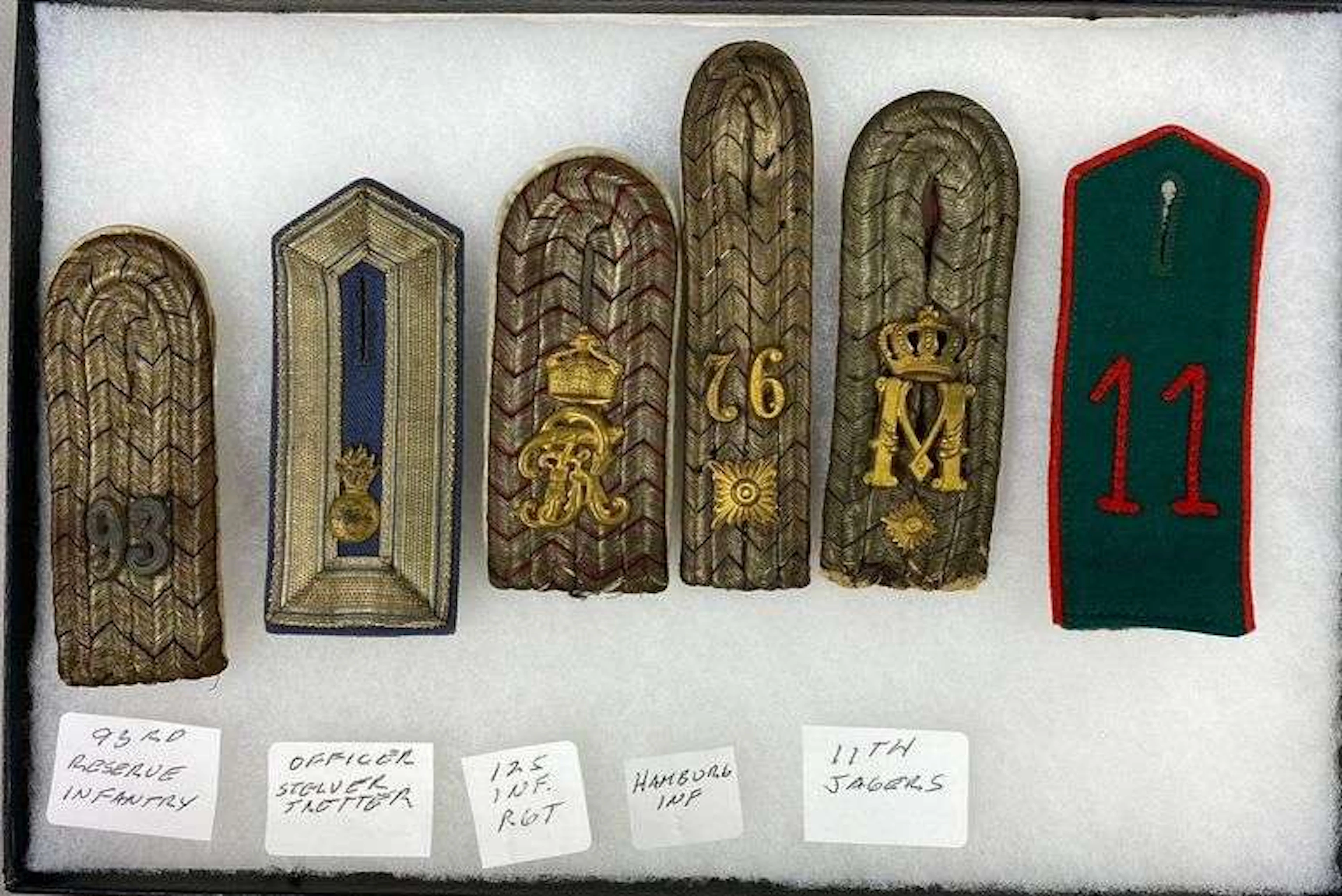 Group of 4 Imperial German Shoulder Boards