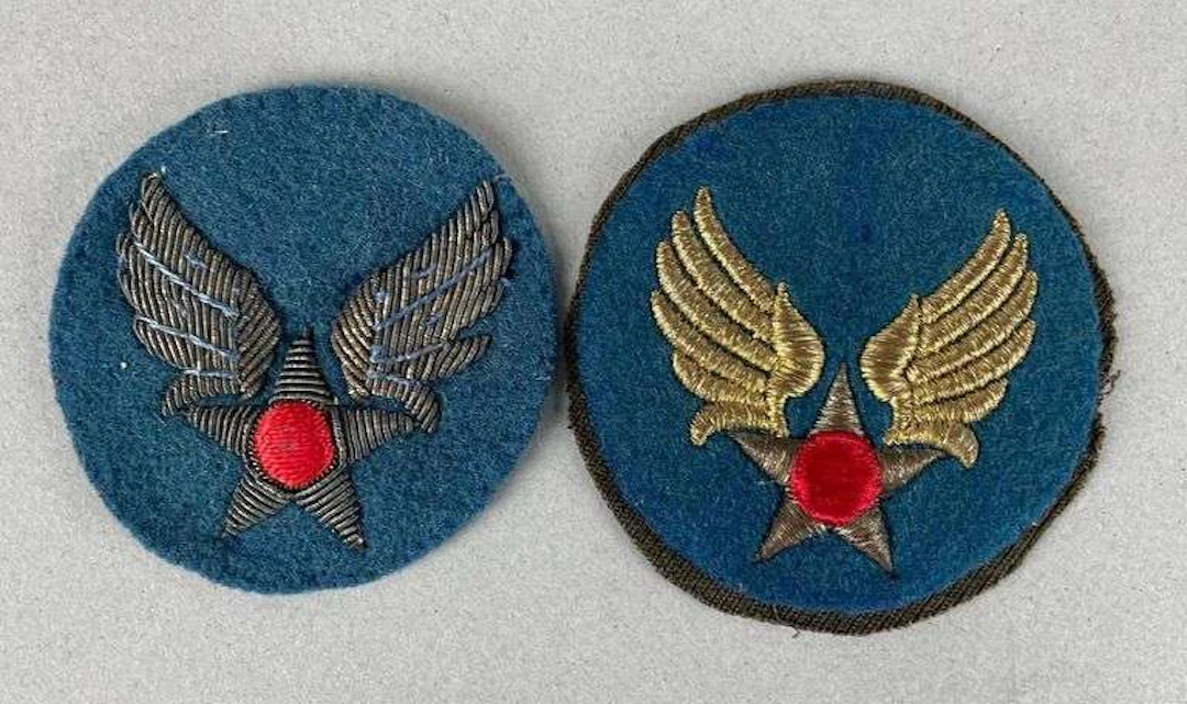 Group of WW2 Theater Made USAAF Bullion Patches