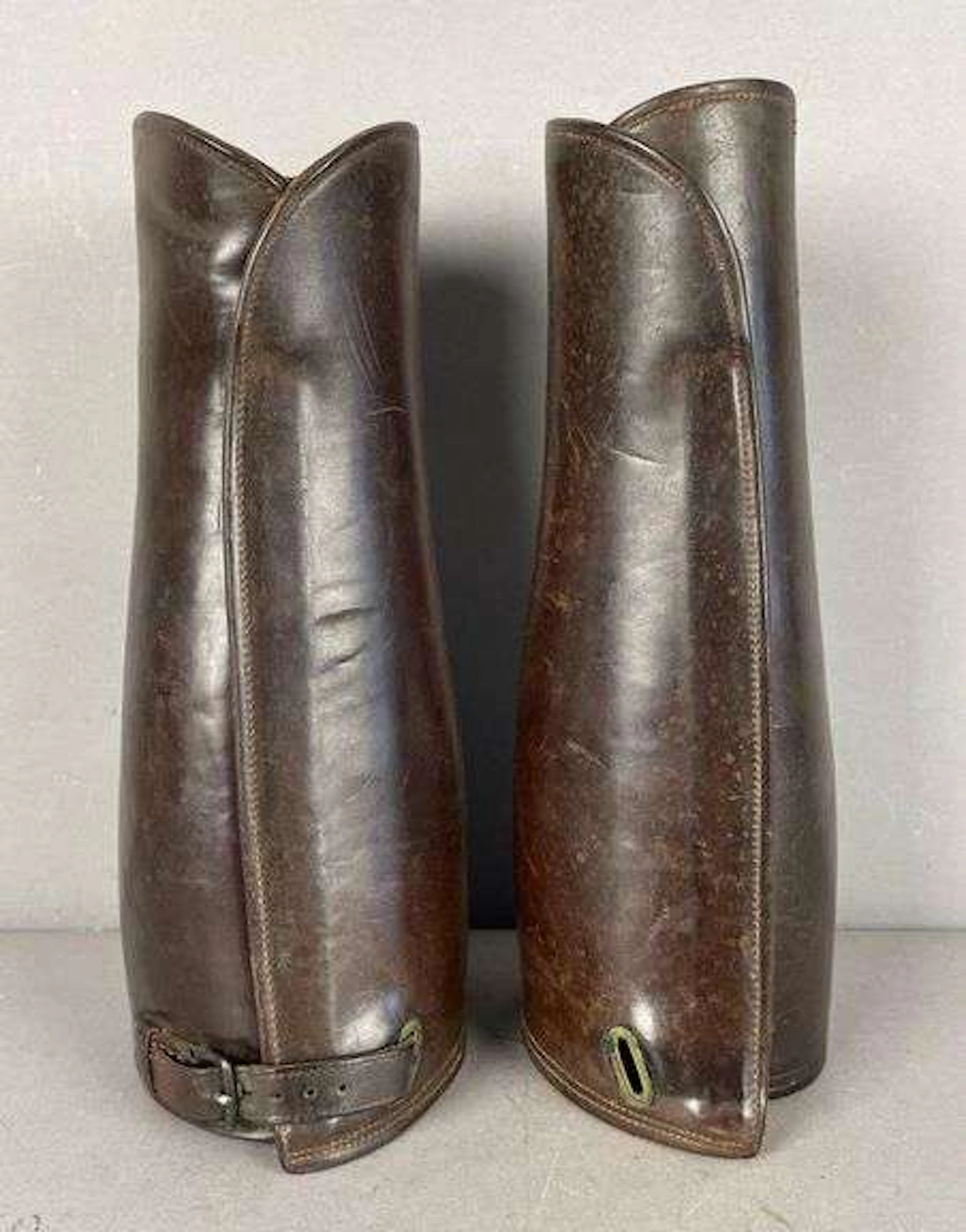 Pair of Vintage Leather Gaiters
