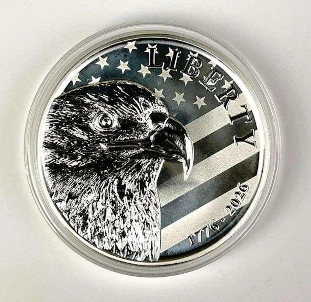 2026 Sunshine Minting Inc Liberty 10 oz 999 Fine Silver Round