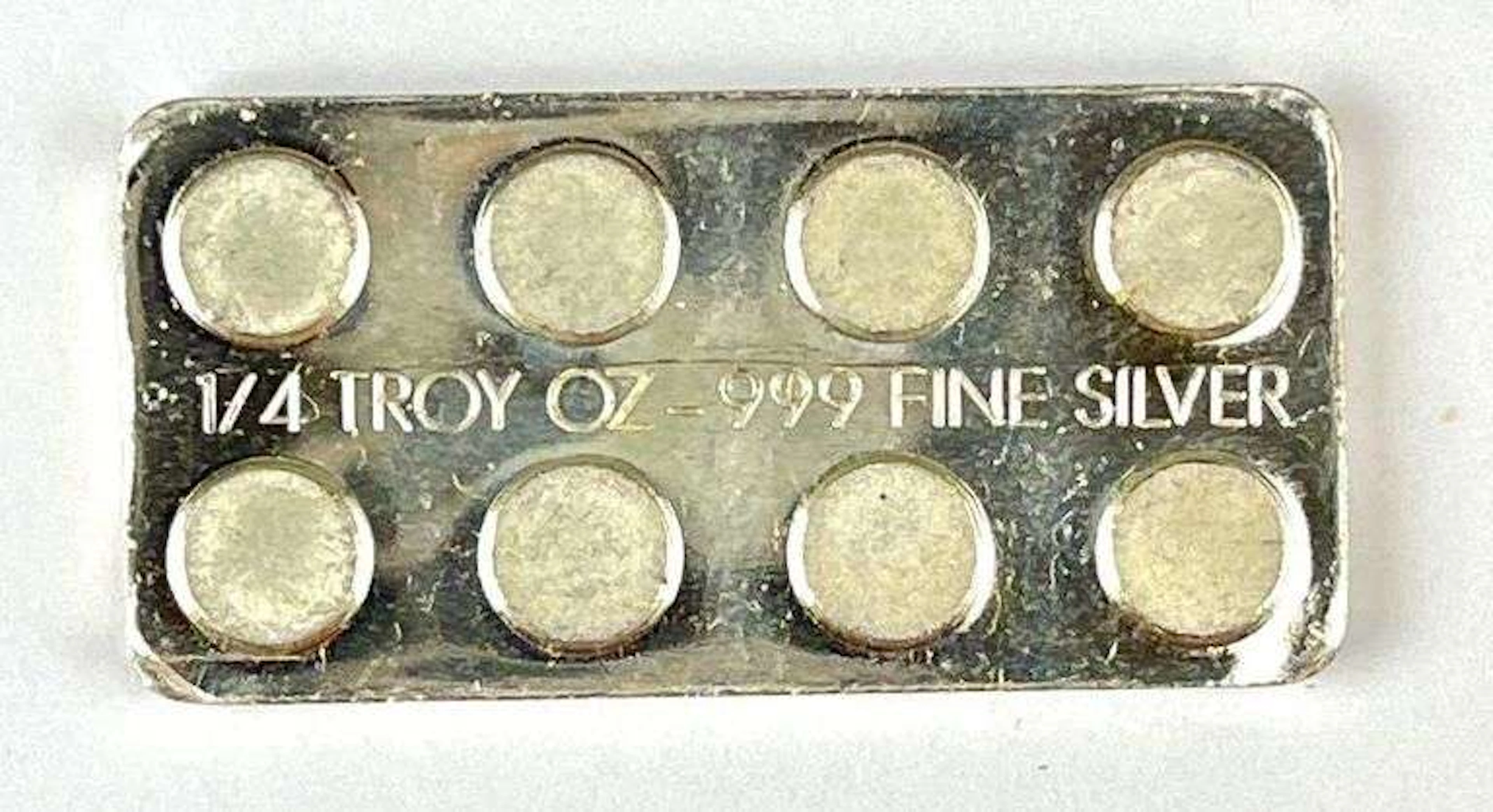 Monarch Precious Metals Lego/ Building Brick 1/4 oz 999 Fine Silver Ingot/ Bar