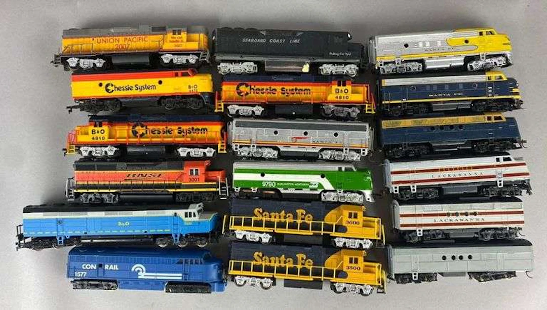 Group of Assorted HO Scale Diesel Locomotives