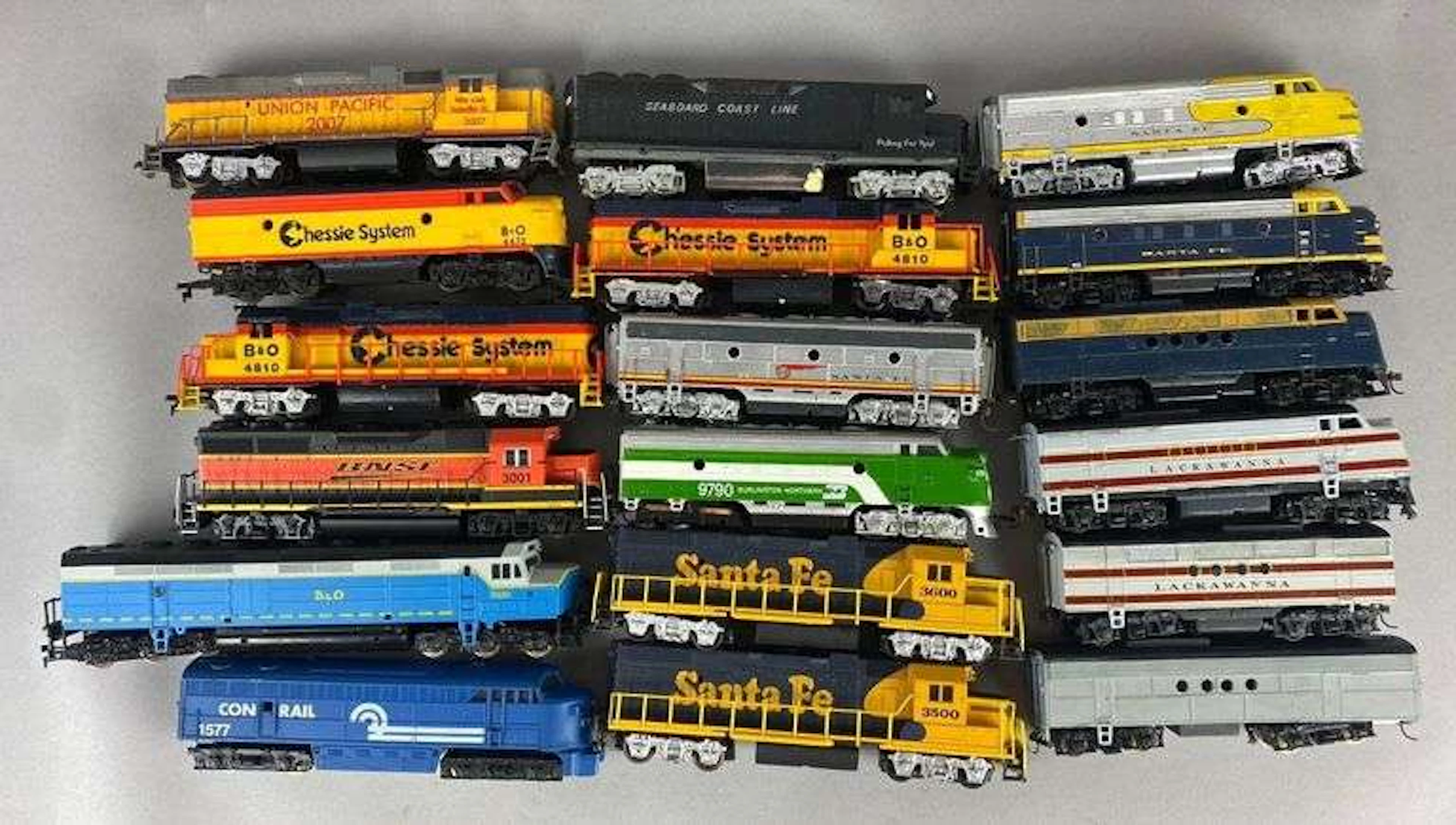Group of Assorted HO Scale Diesel Locomotives