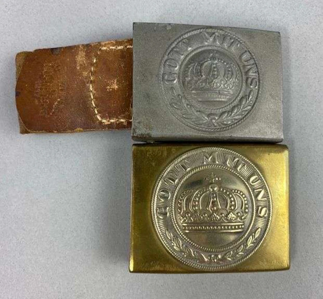 Group of 2 WW1 Imperial German Belt Buckles