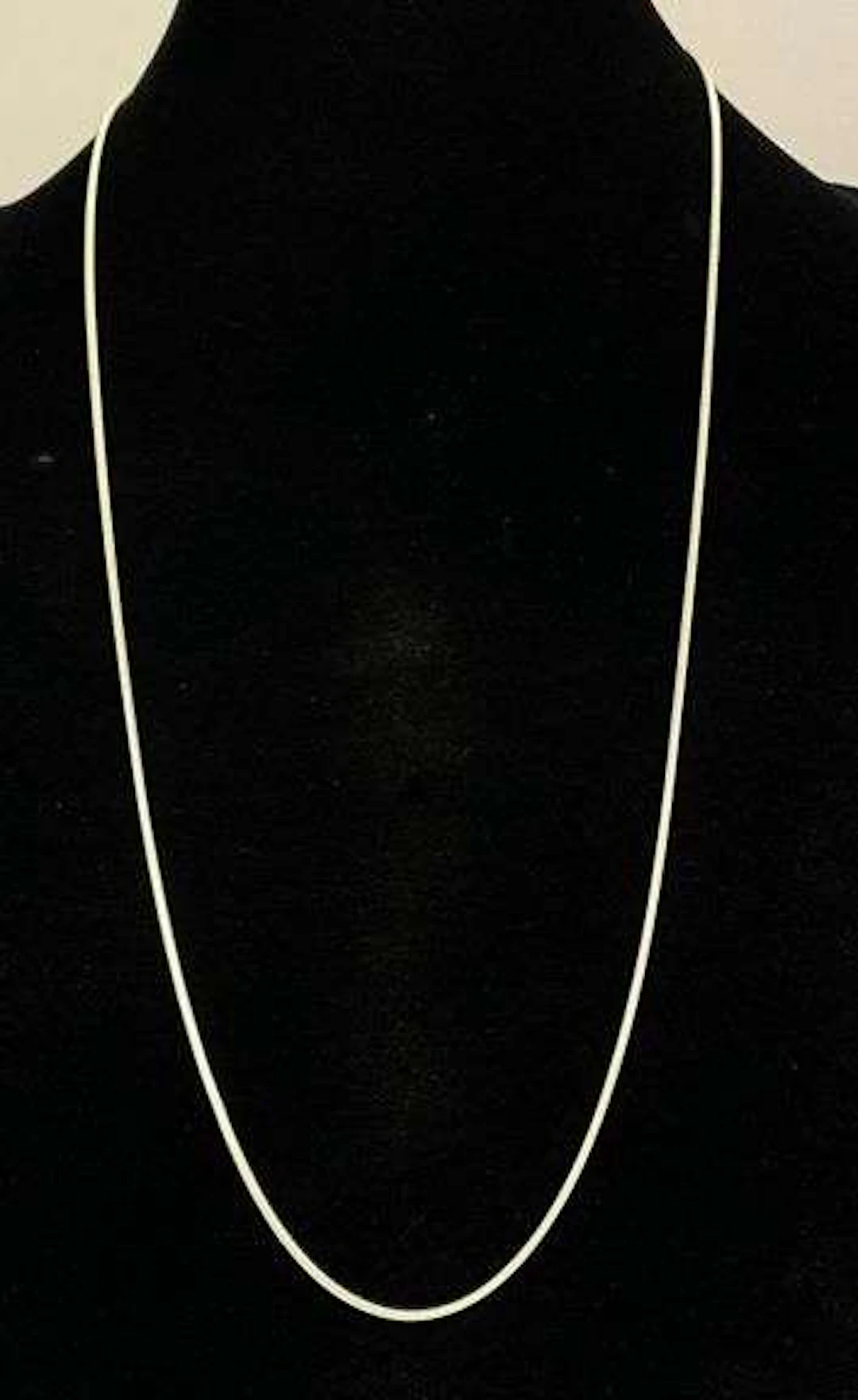 FAS Signed Italian Sterling Silver Snake Chain Necklace