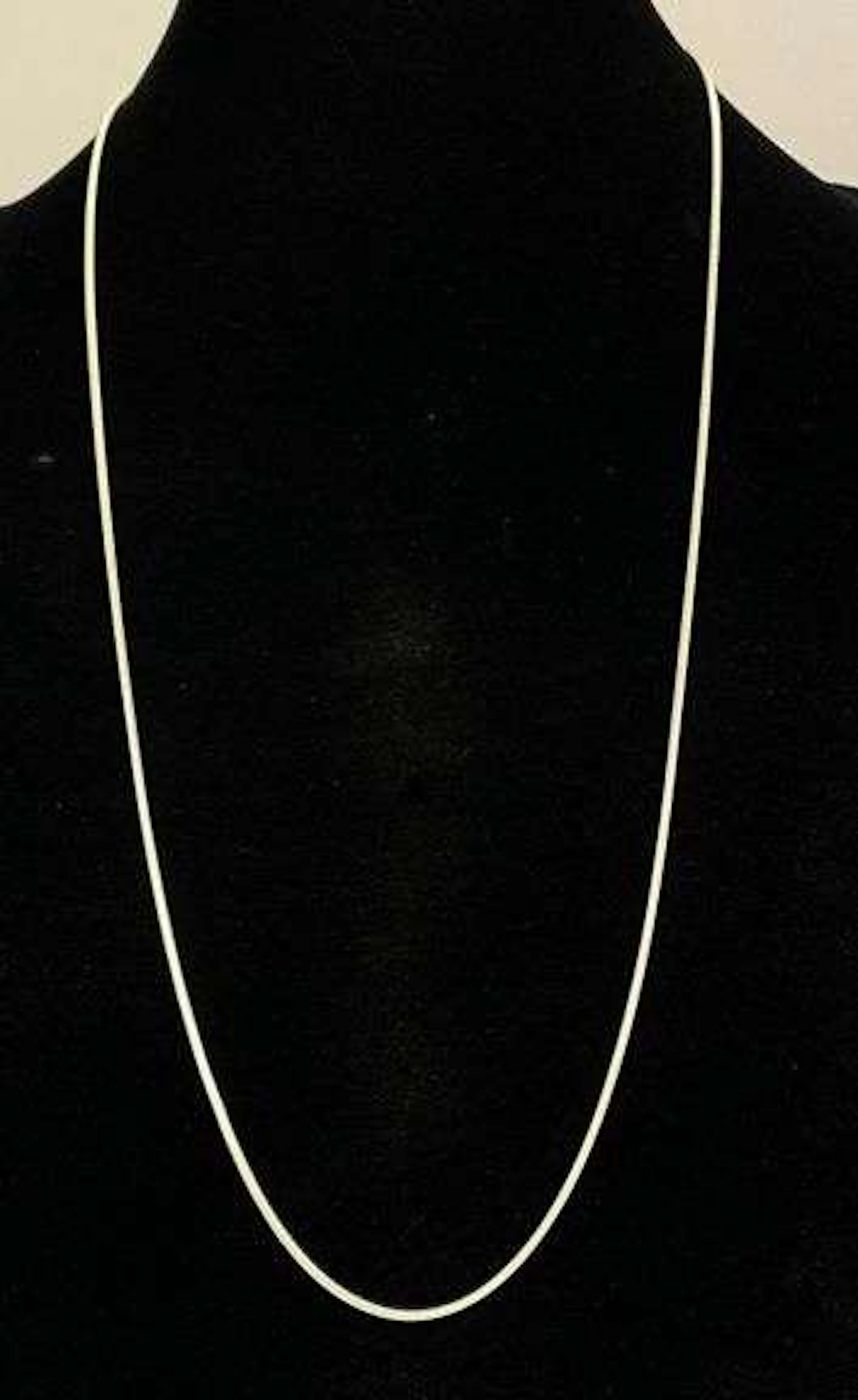 FAS Signed Italian Sterling Silver Snake Chain Necklace