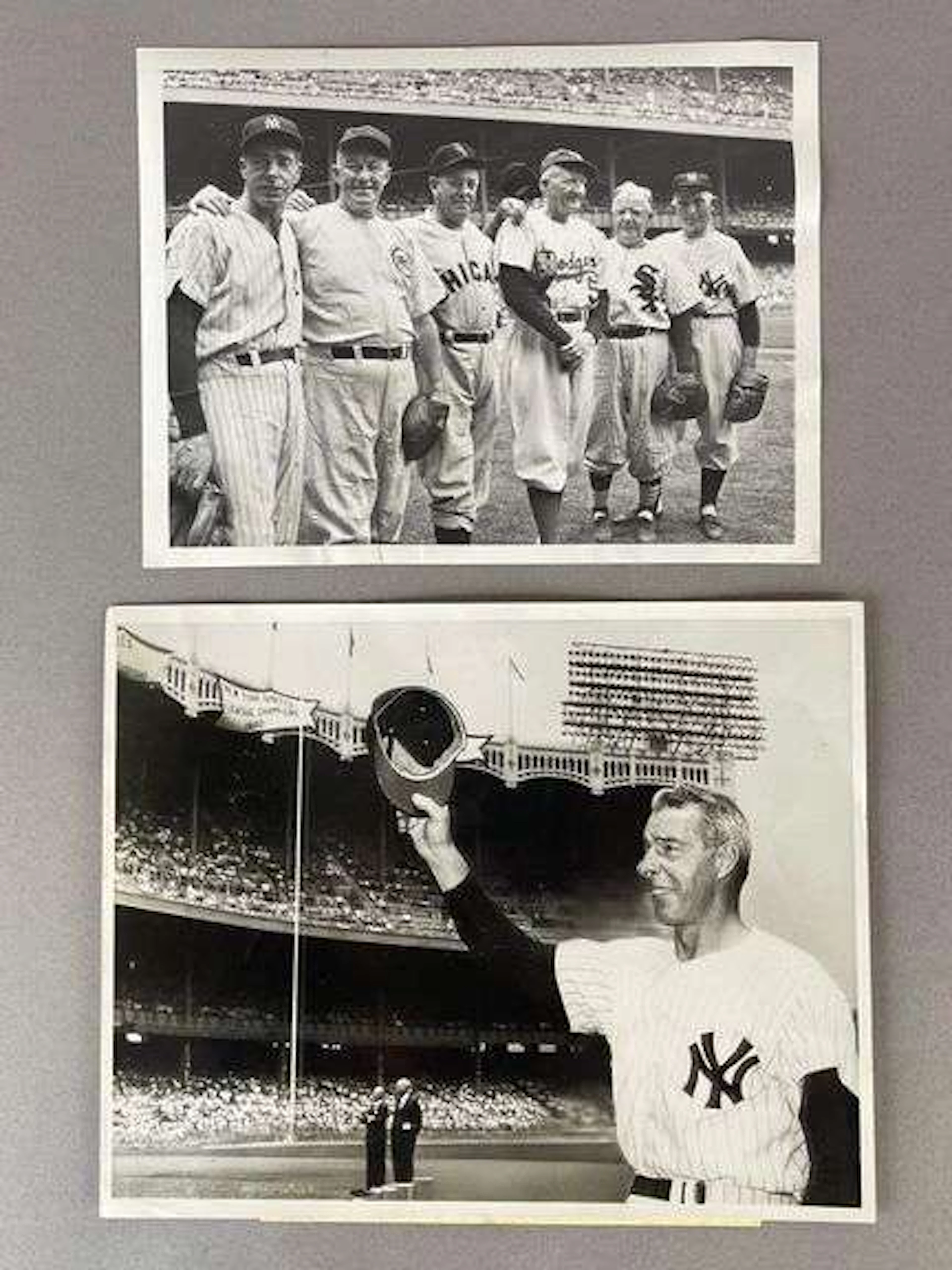 2 - Original Joe DiMaggio Type 1 and Wire Photo