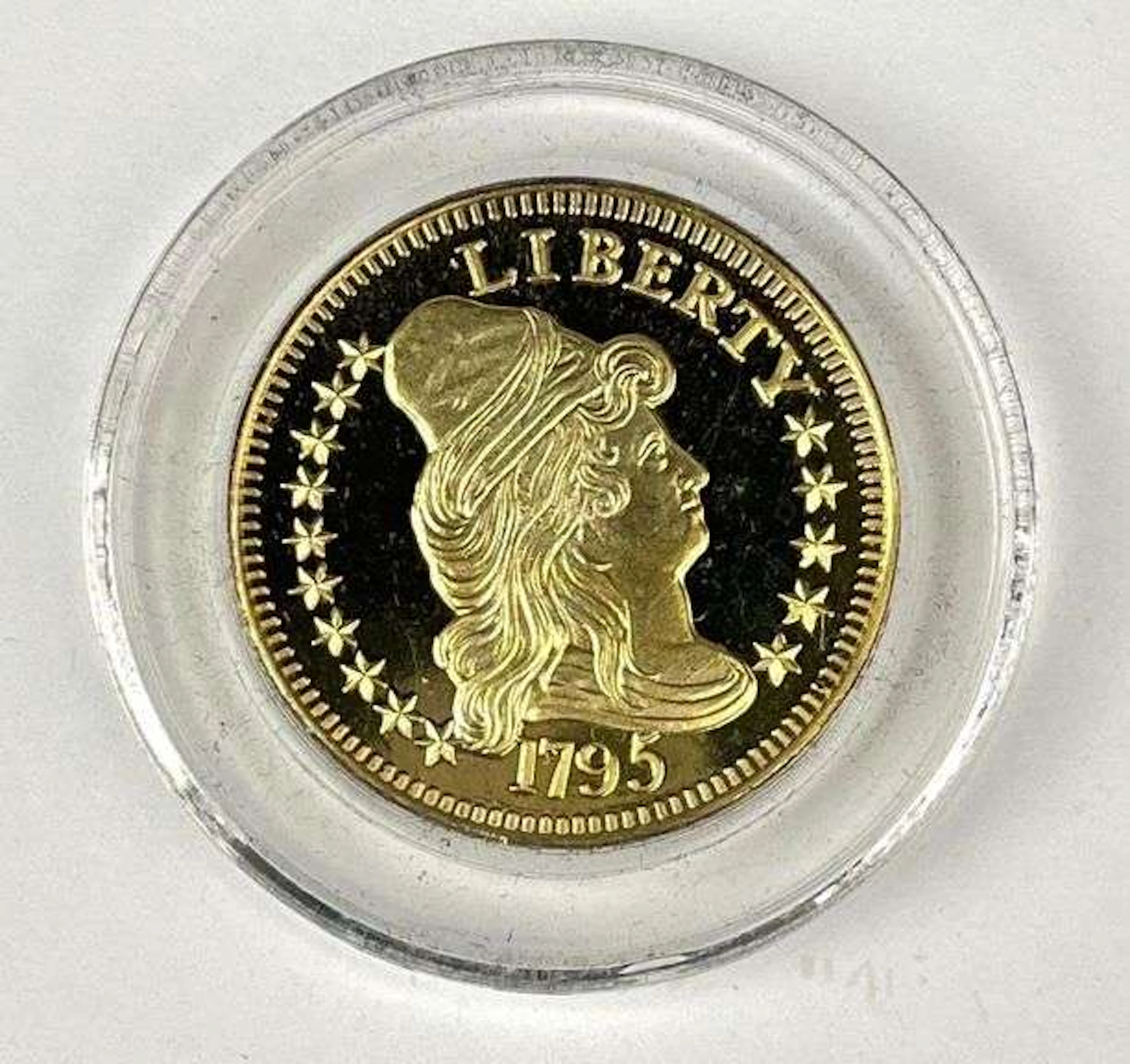 1795 Liberty Cap Design Gilded .53 oz .999 Fine Silver Round