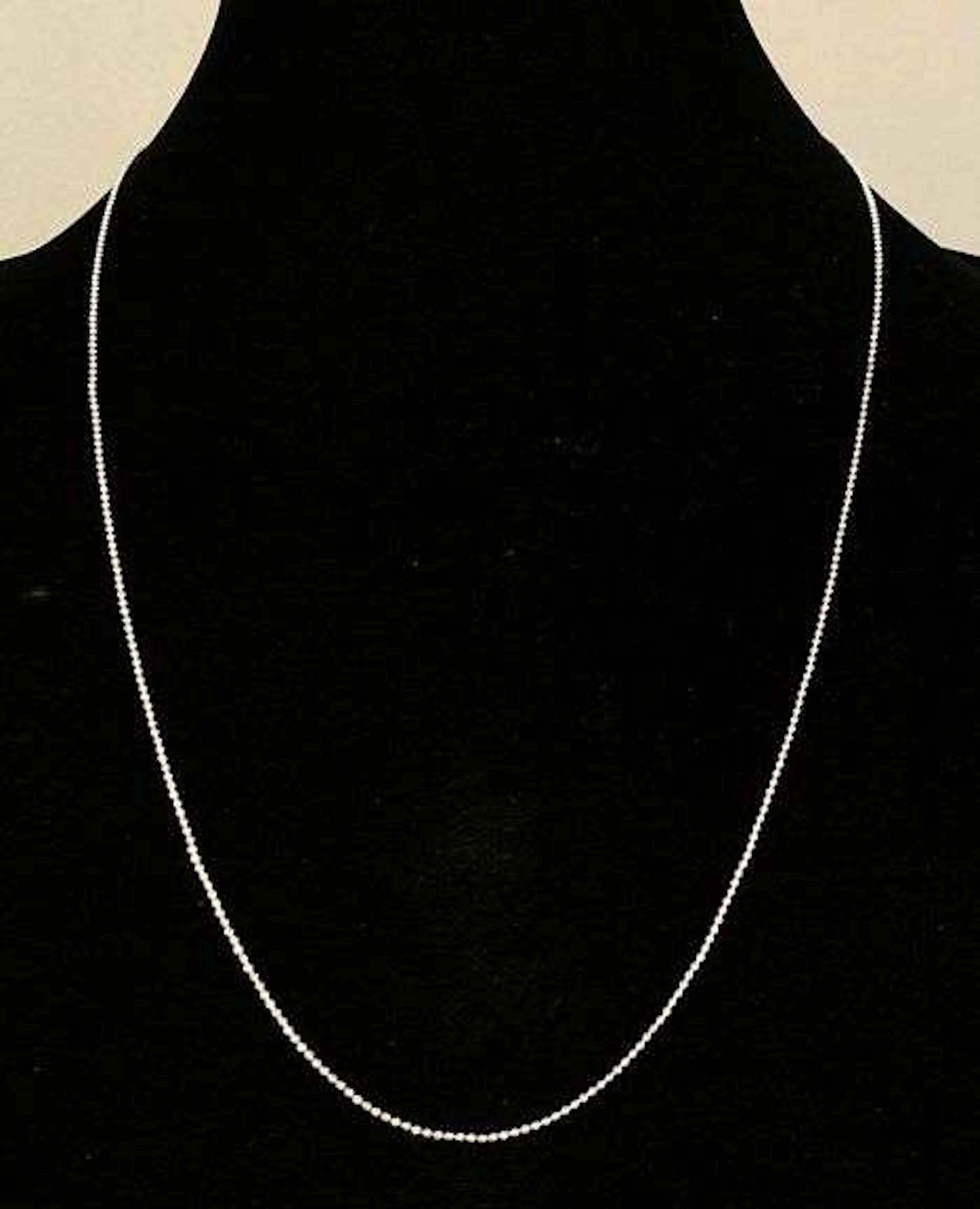 Italian Sterling Silver Beaded Necklace