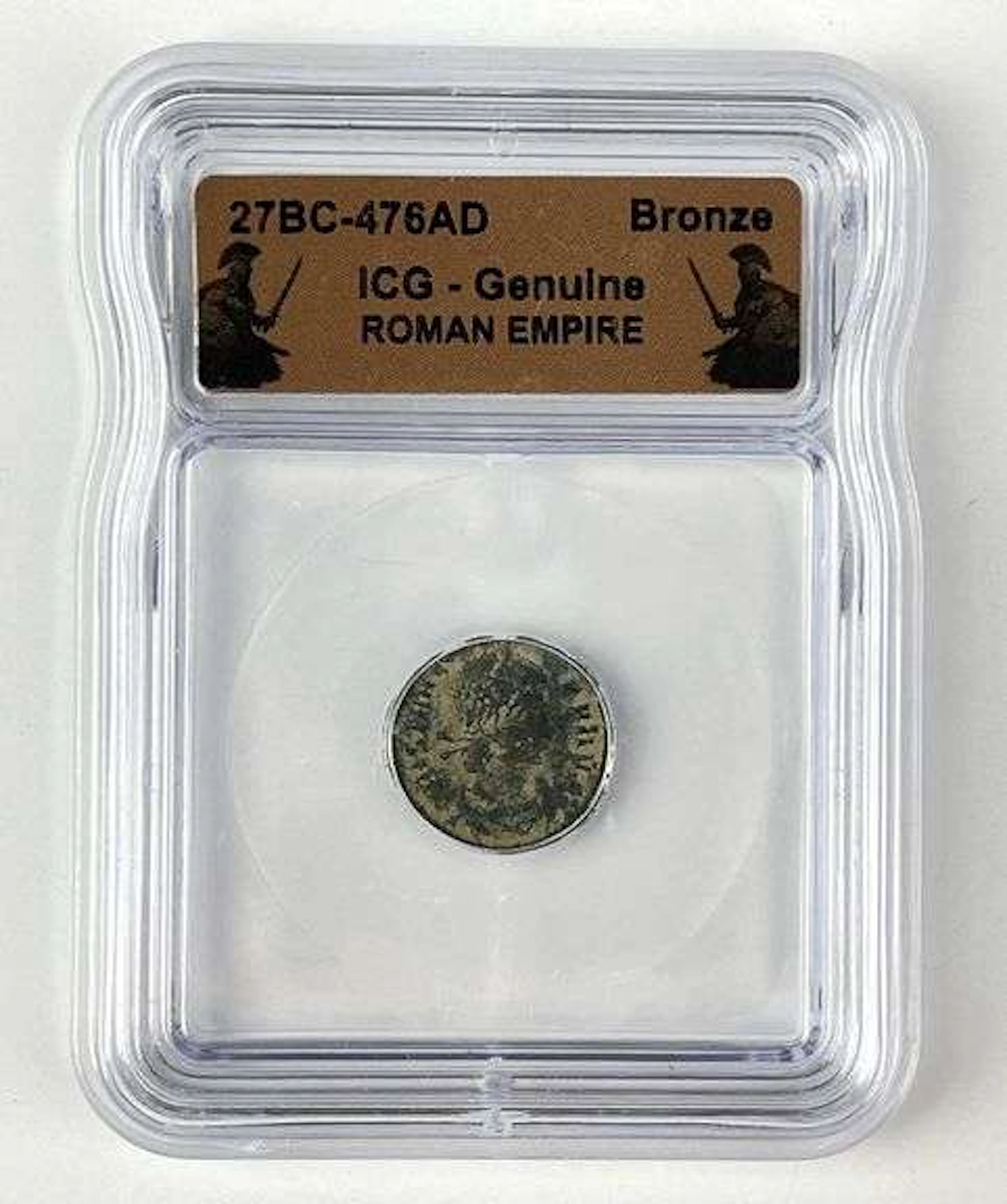 27BC-476AD Roman Empire Coin ICG Genuine
