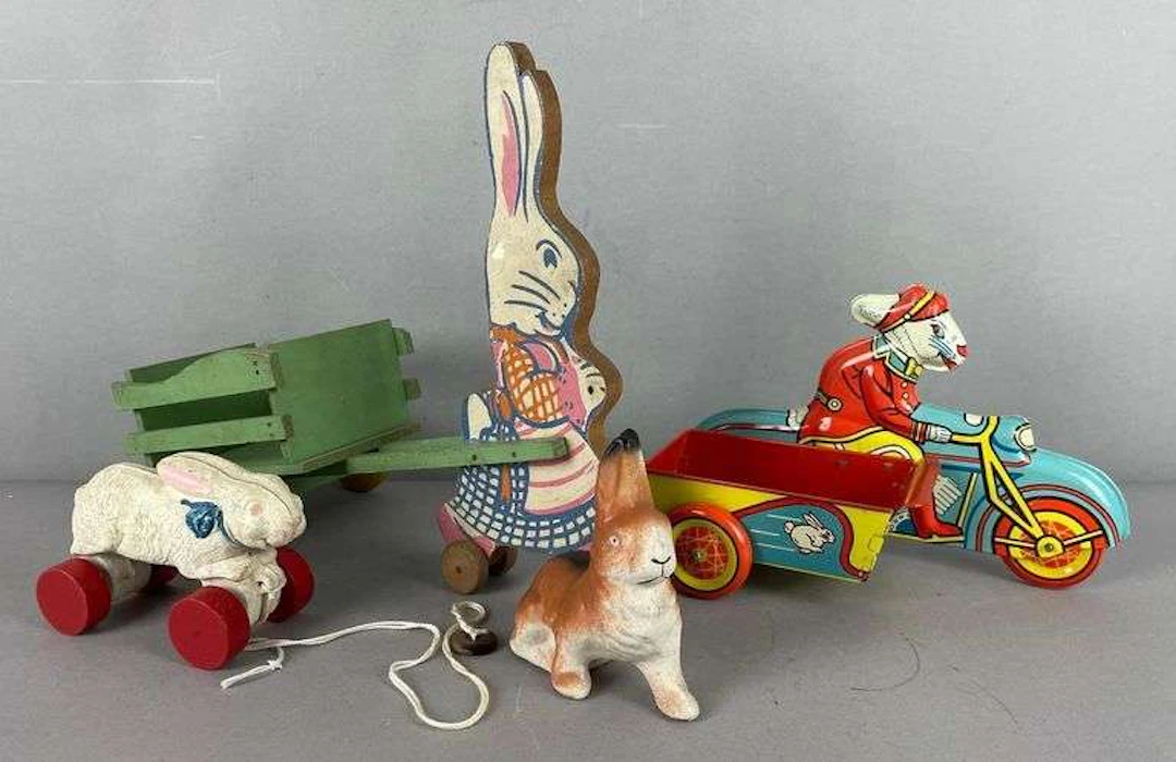 Group of Vintage Easter Toys